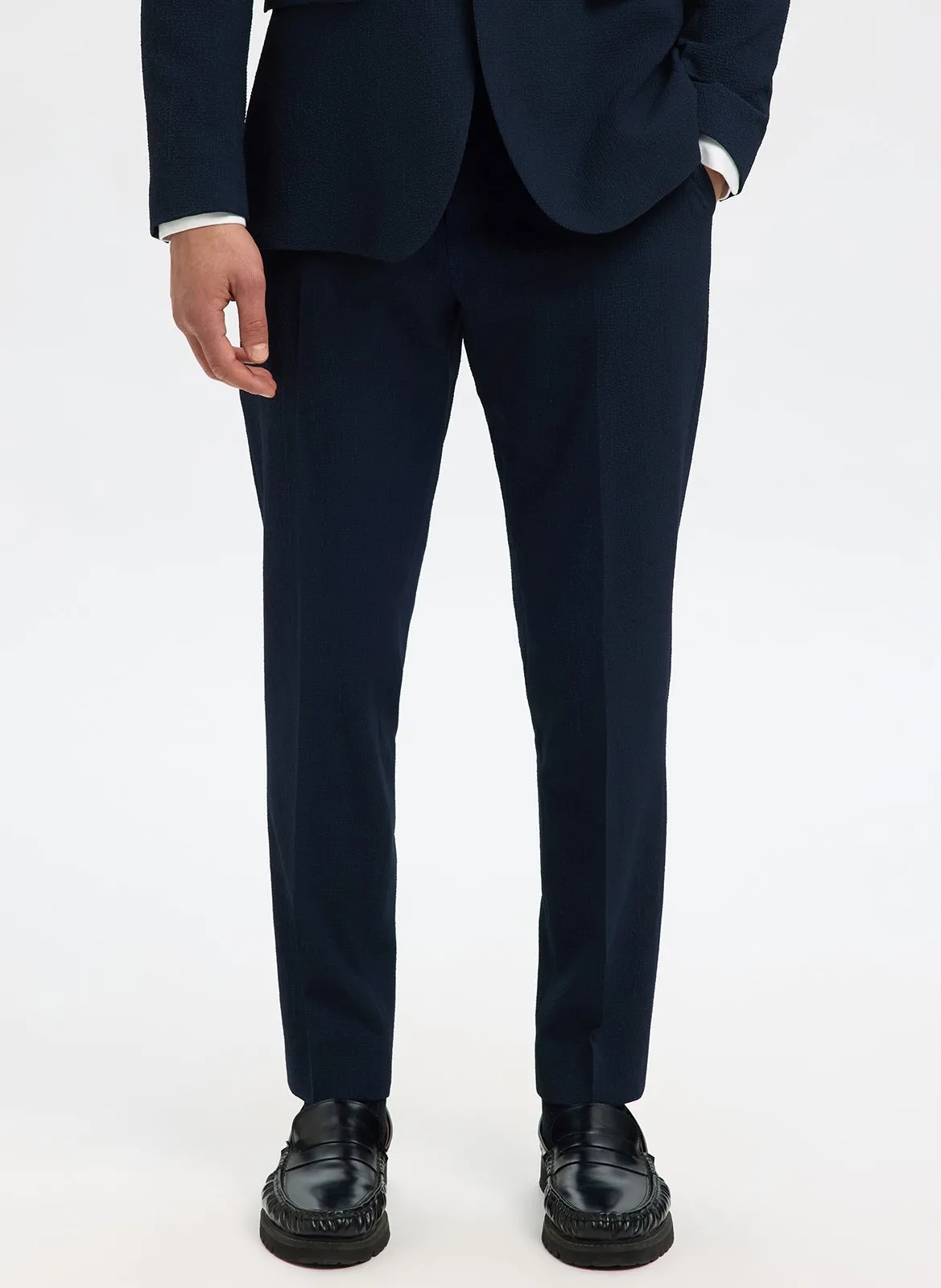 Anzugshose aus recycelten Mischfasern Blau JOSE