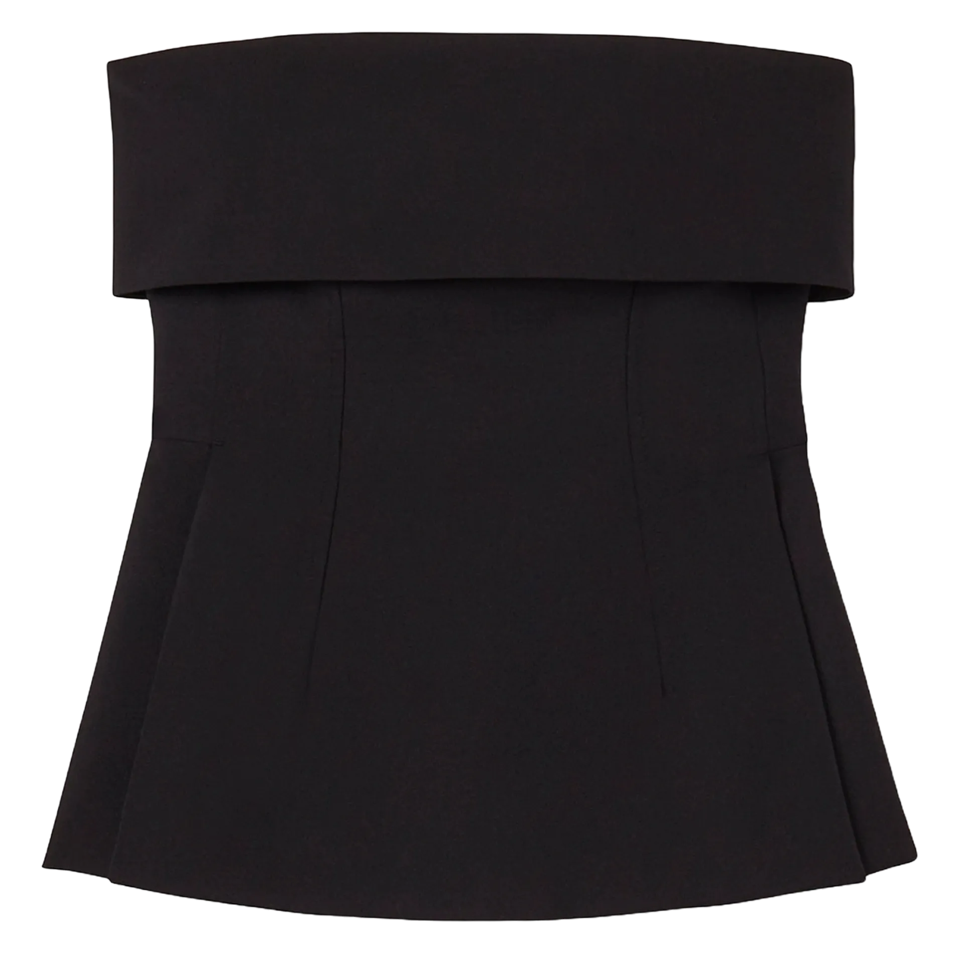 Tailliertes Bustier Schwarz TONNIE