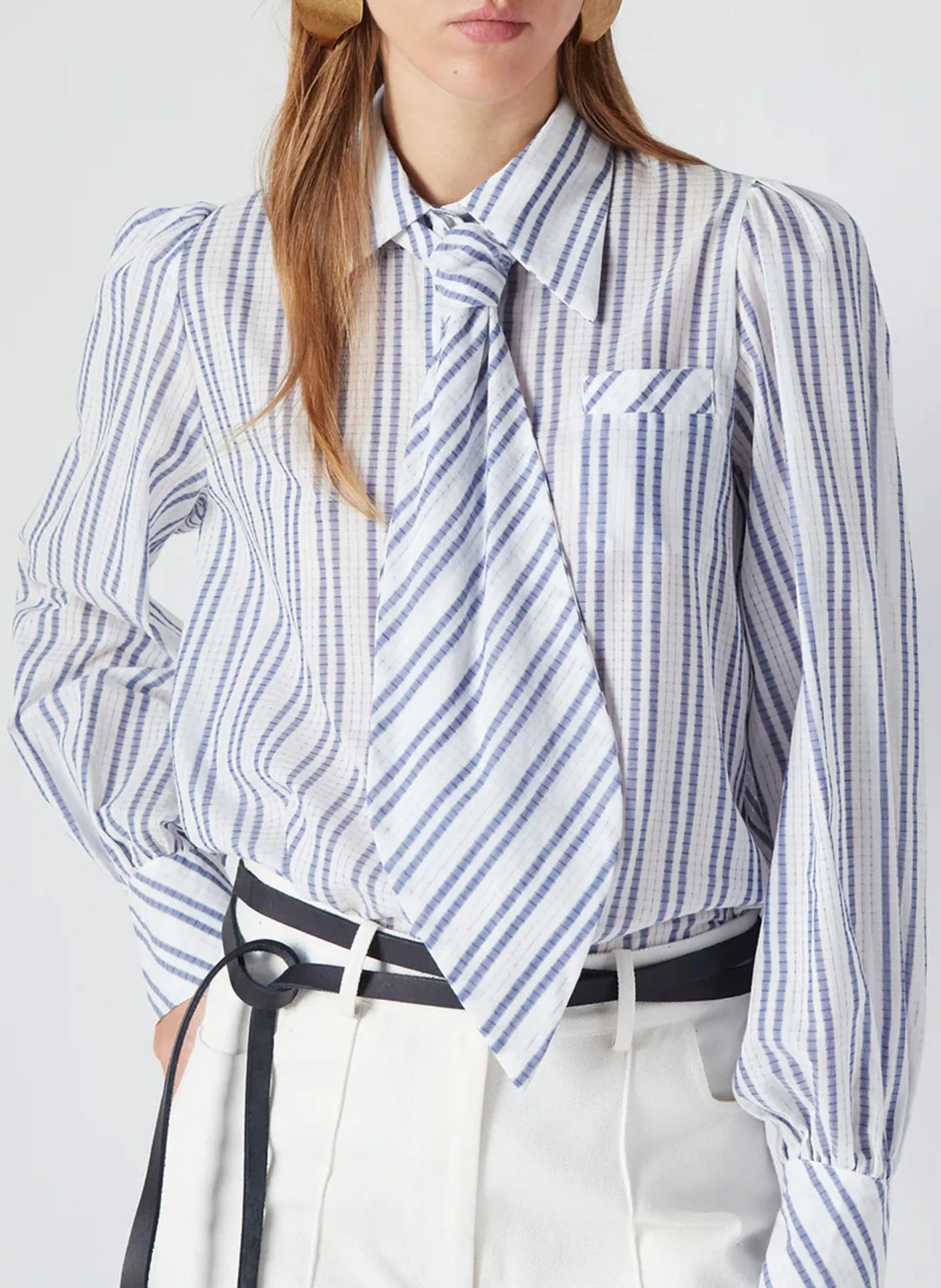 Klassisches Baumwollhemd Blau MALONE