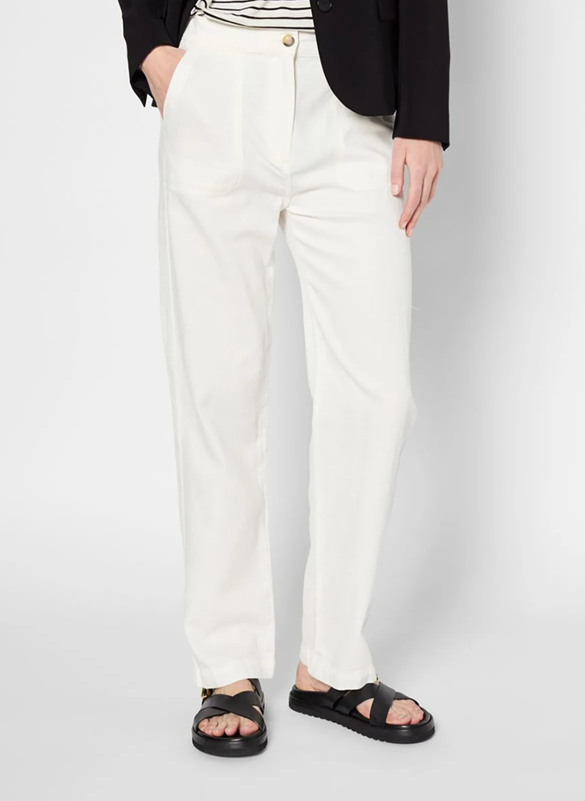 Bucket Hat aus Baumwoll-Mix Weiss LYSEE