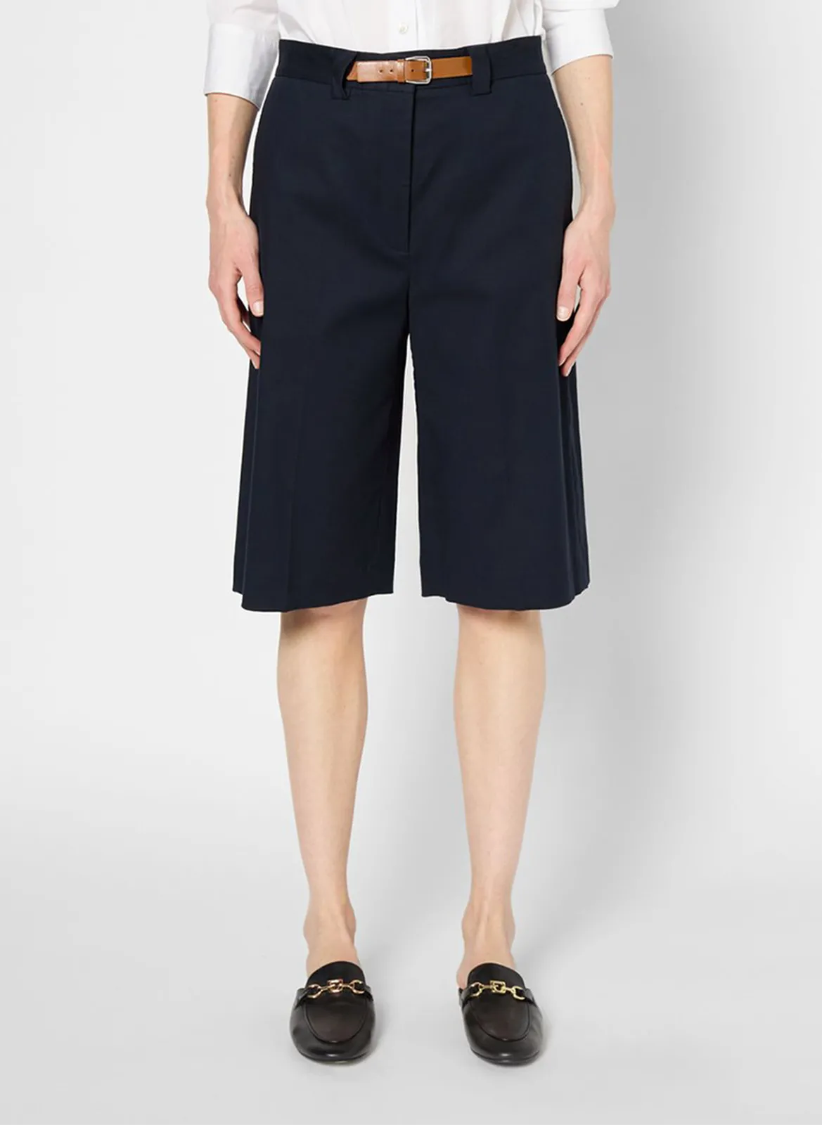 Bermudashorts aus Baumwoll-Mix Blau LEONOR