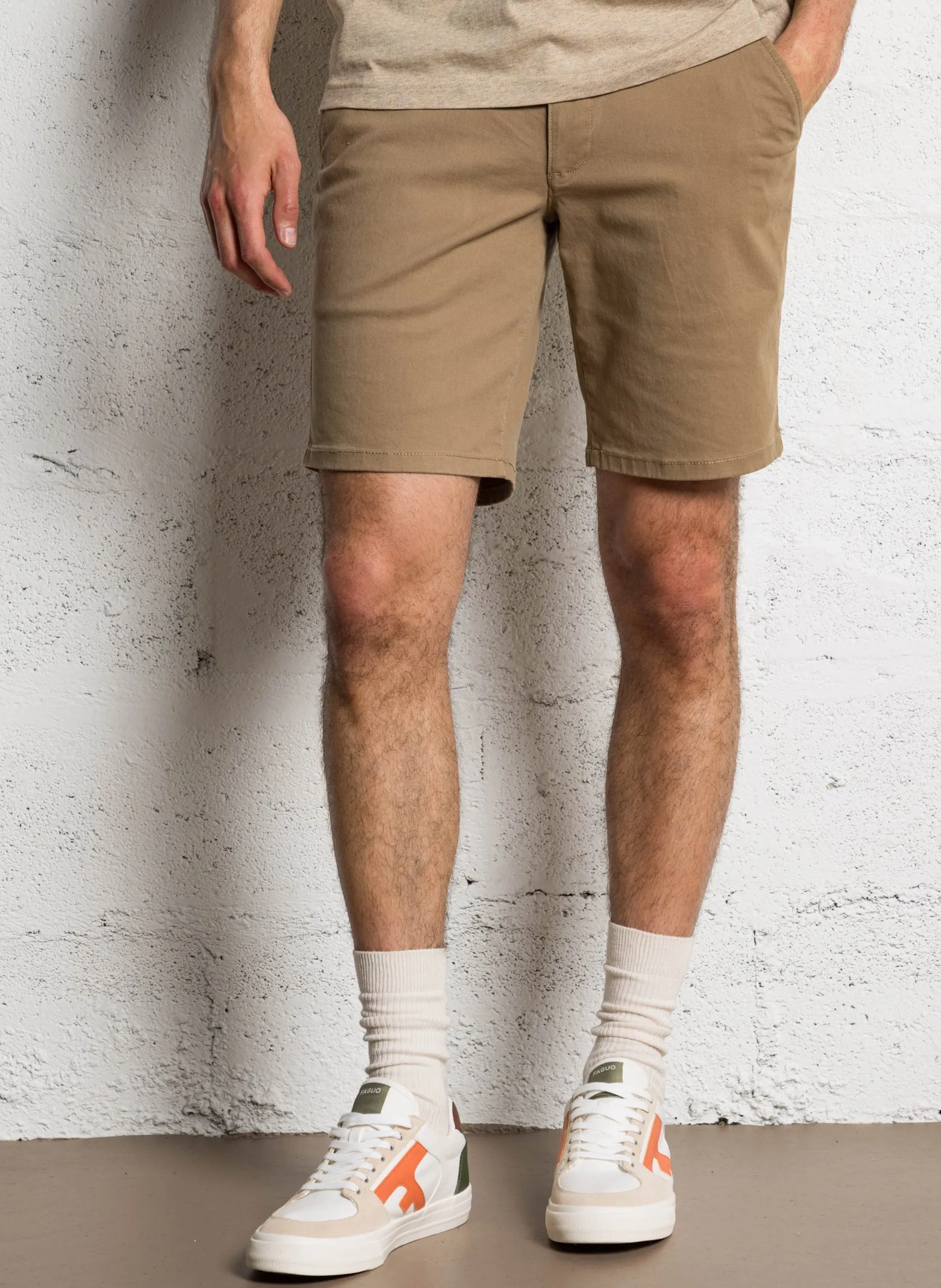 Gerade Chino-Hose Beige HAWK