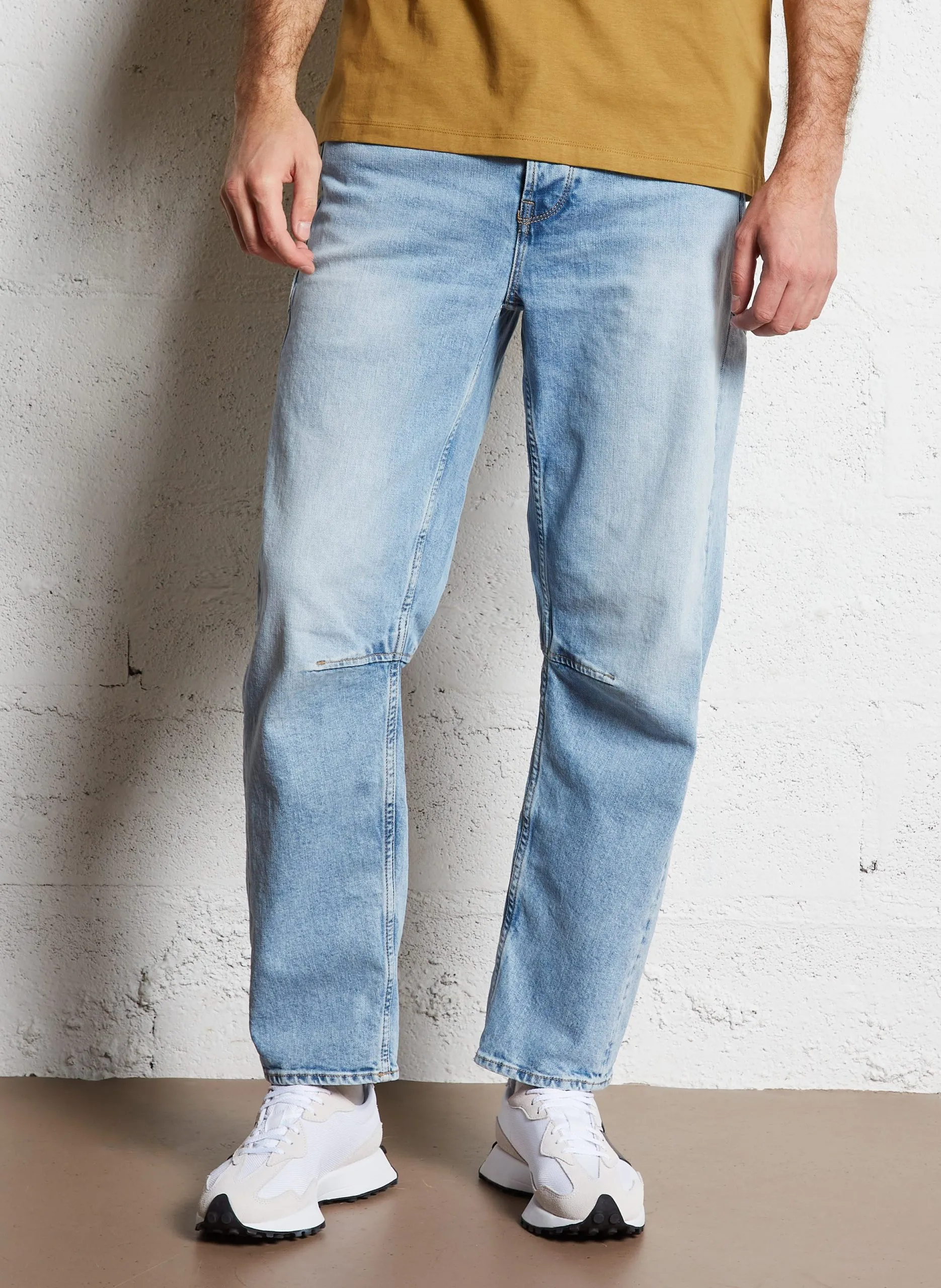 Gerade geschnittene Jeans aus Baumwollmischung Blau HOBO