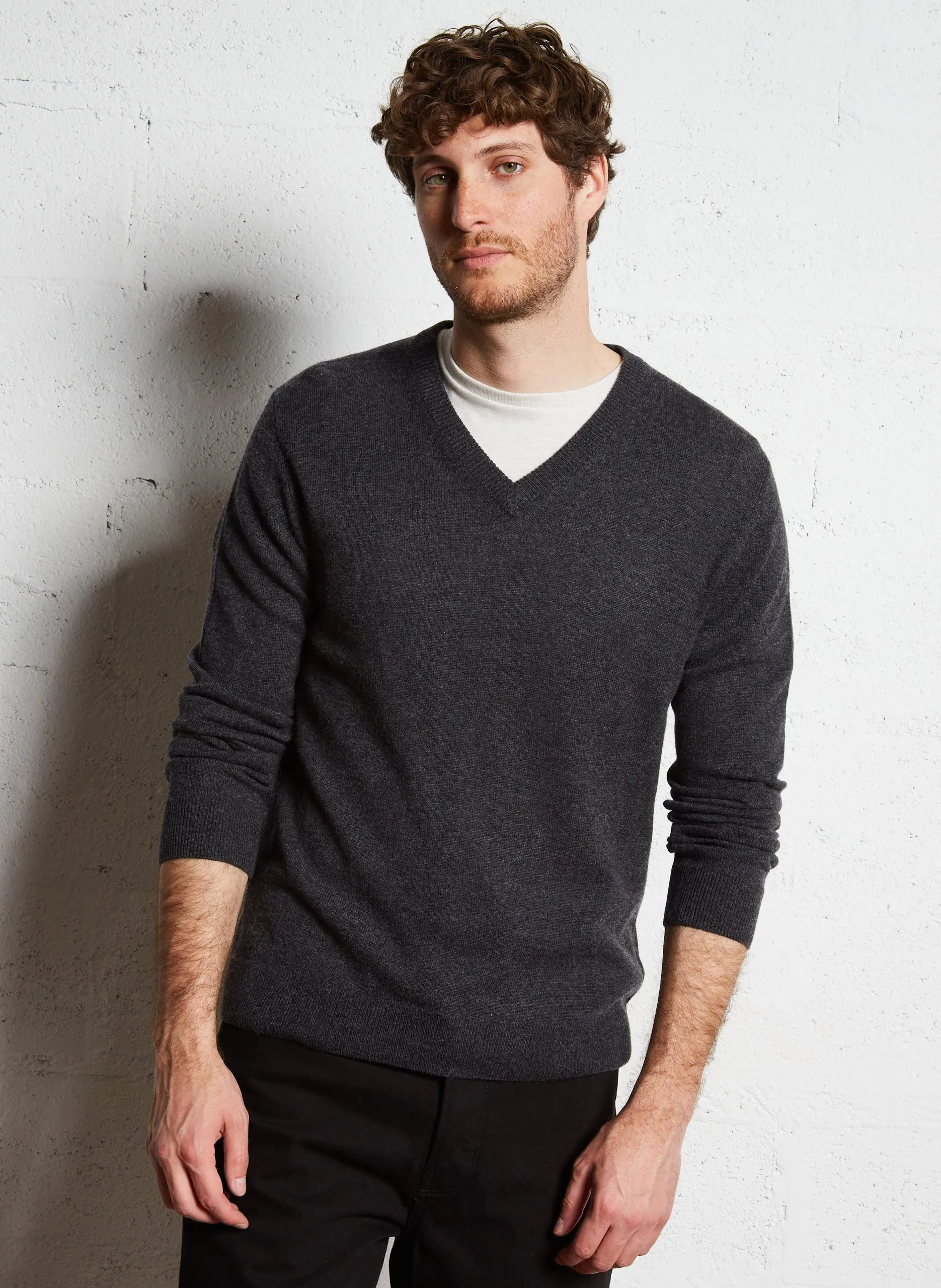 Kaschmir-Pullover Grau