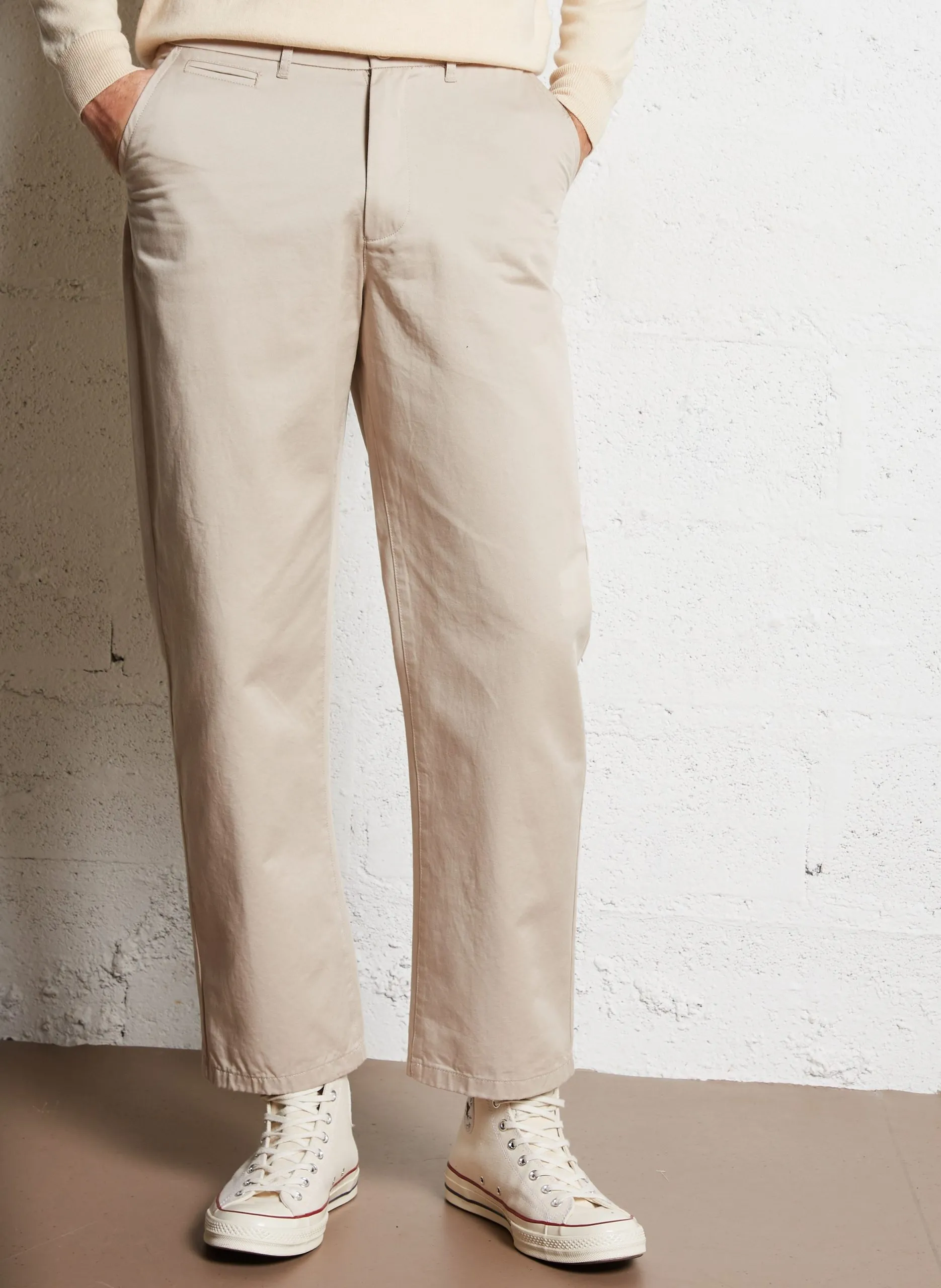 Chinohose aus Bio-Baumwolle Beige FLINT