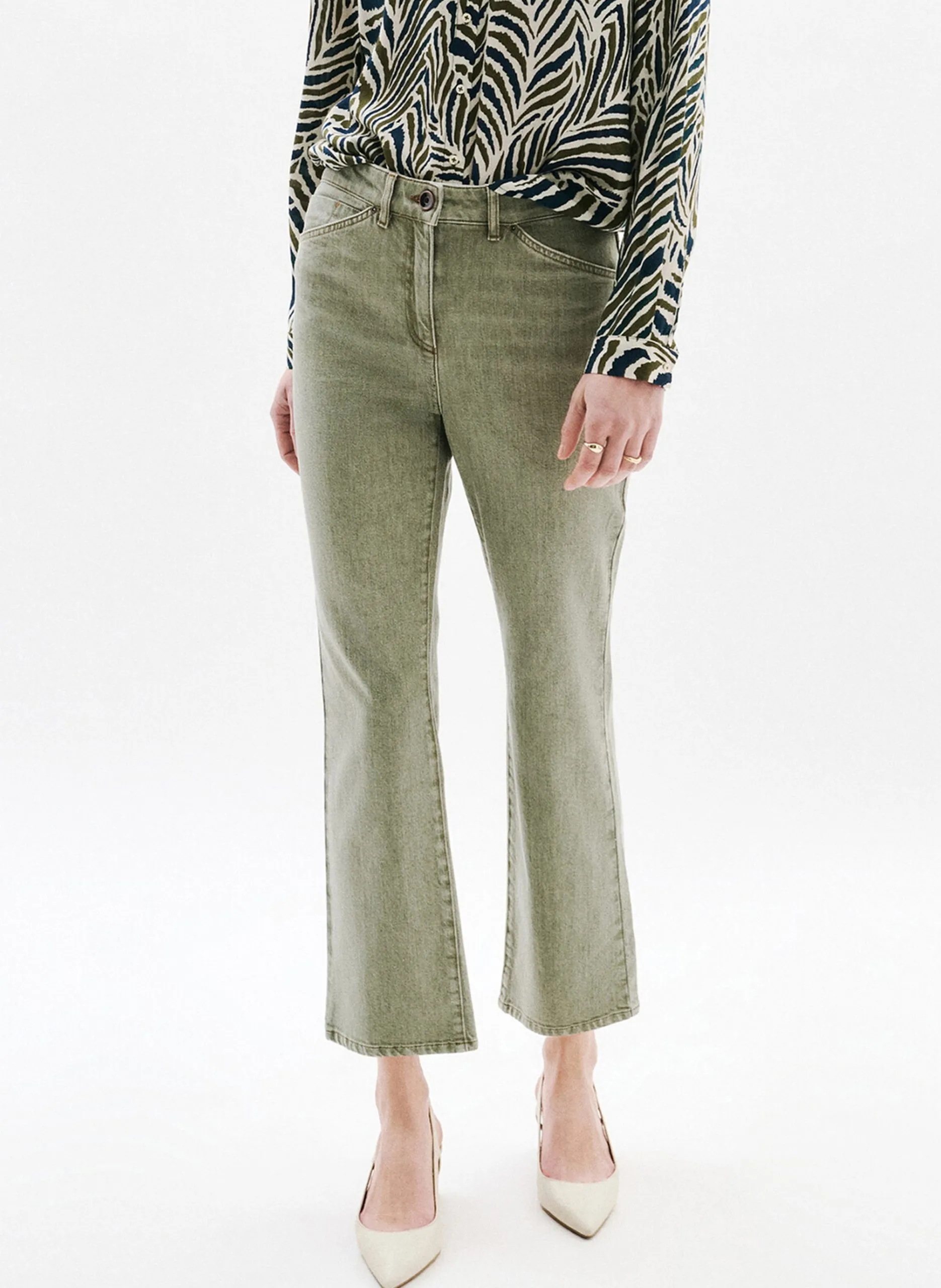 Capri-Jeans Grun 251P-PATSY3