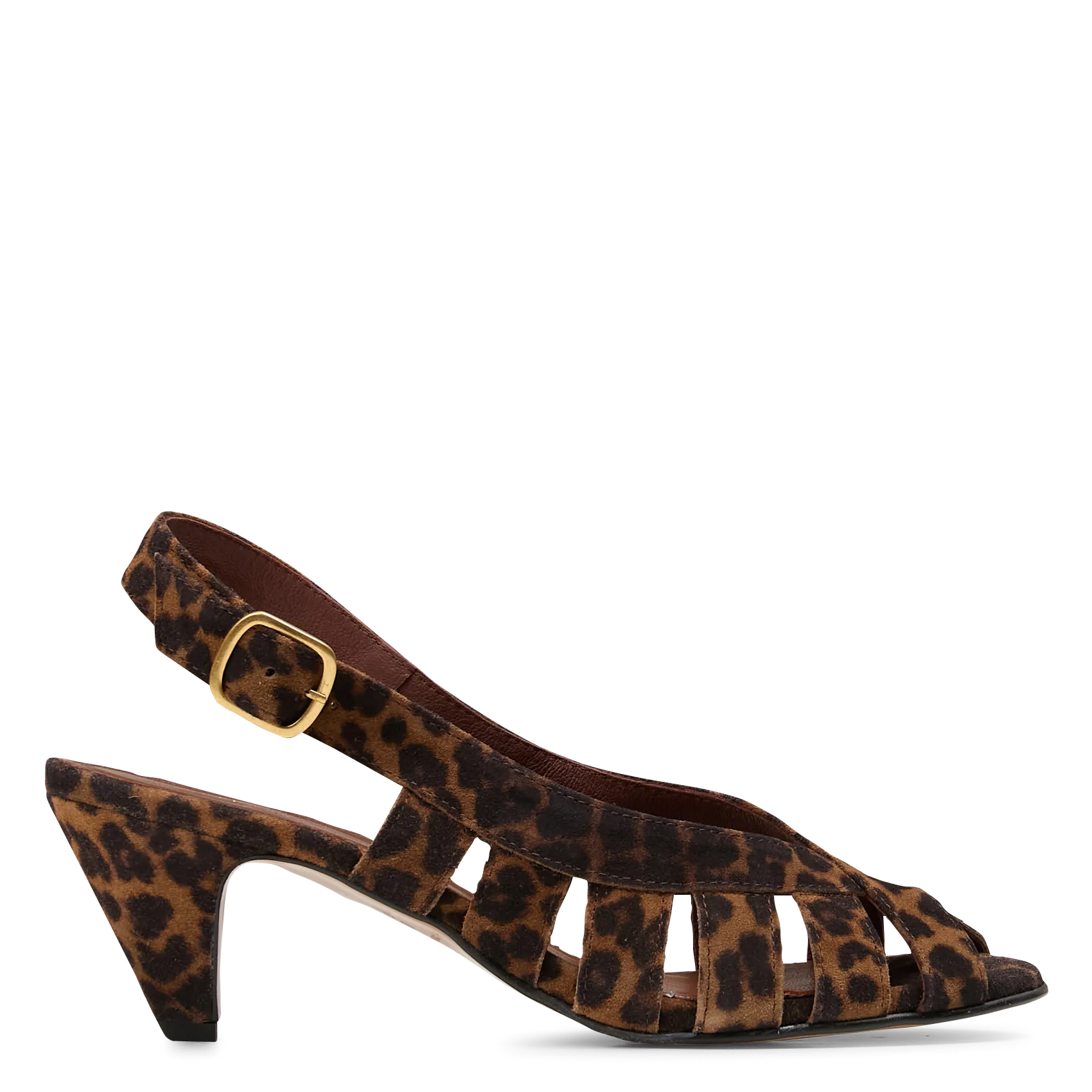 Hohe Ledersandalen Braun SOPHIE 50