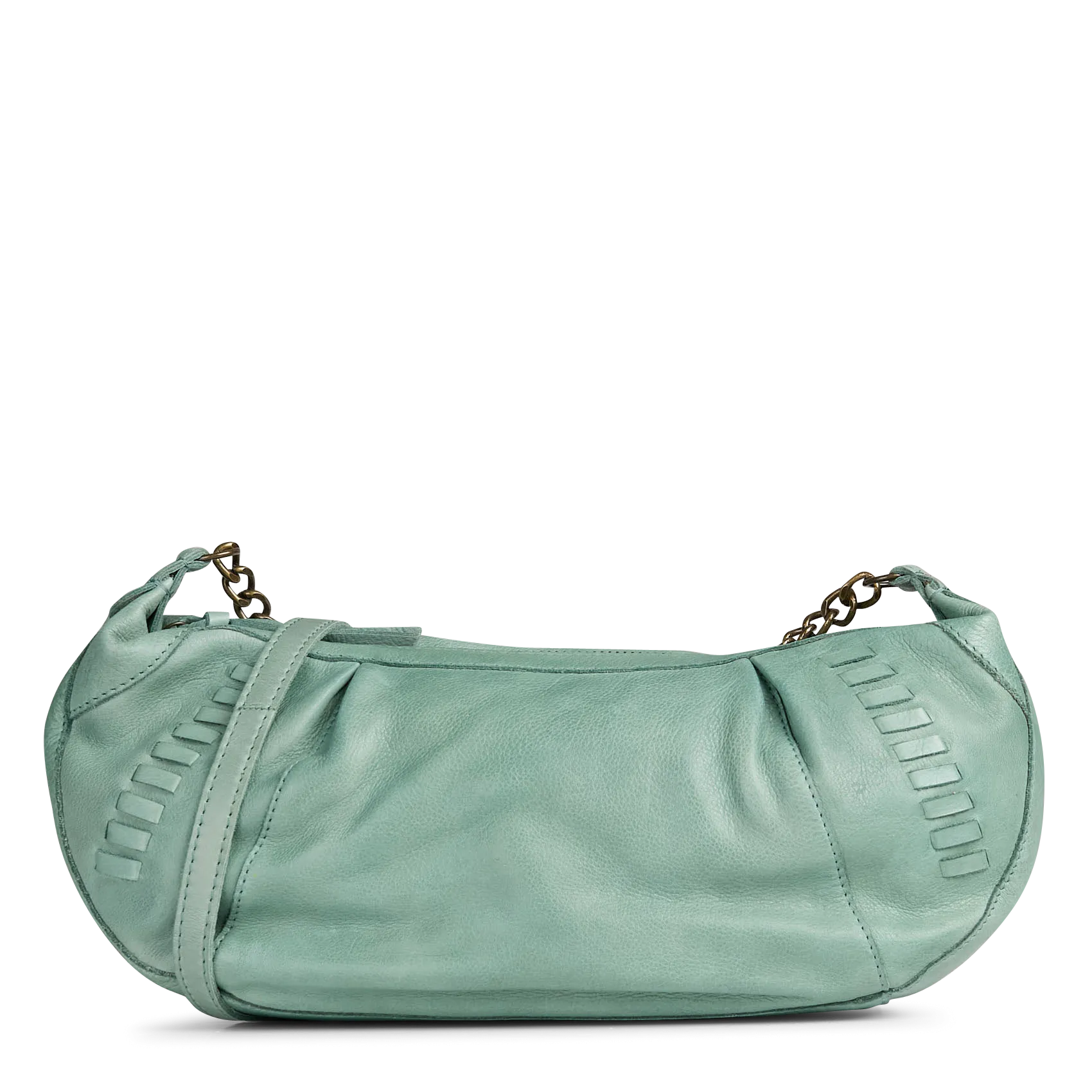 Brieftasche aus Leder Grun THALIA