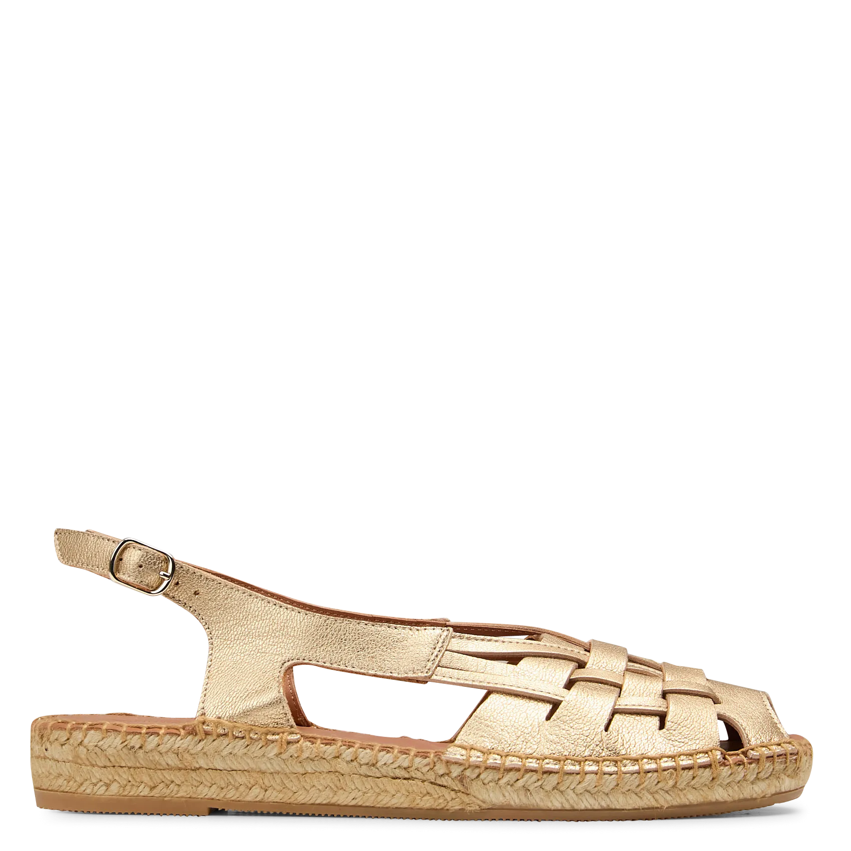 Espadrilles aus Leder Golden ETEL