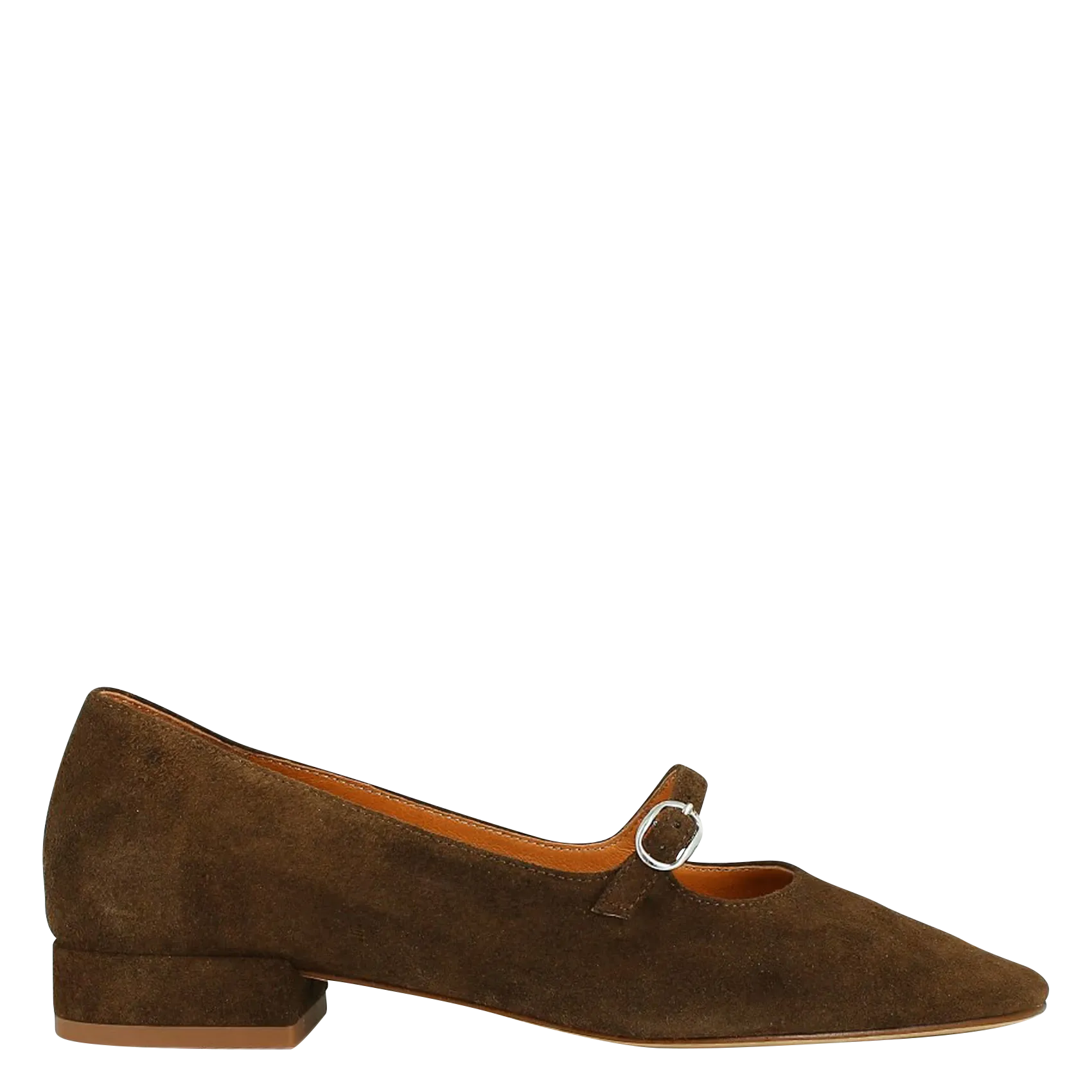 Riemchenschuhe aus Leder Braun DIV