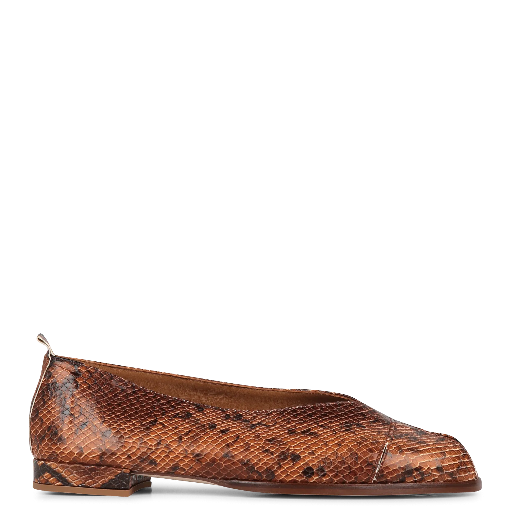 Ballerinas aus bedrucktem Leder Mehrfarbig LAIA