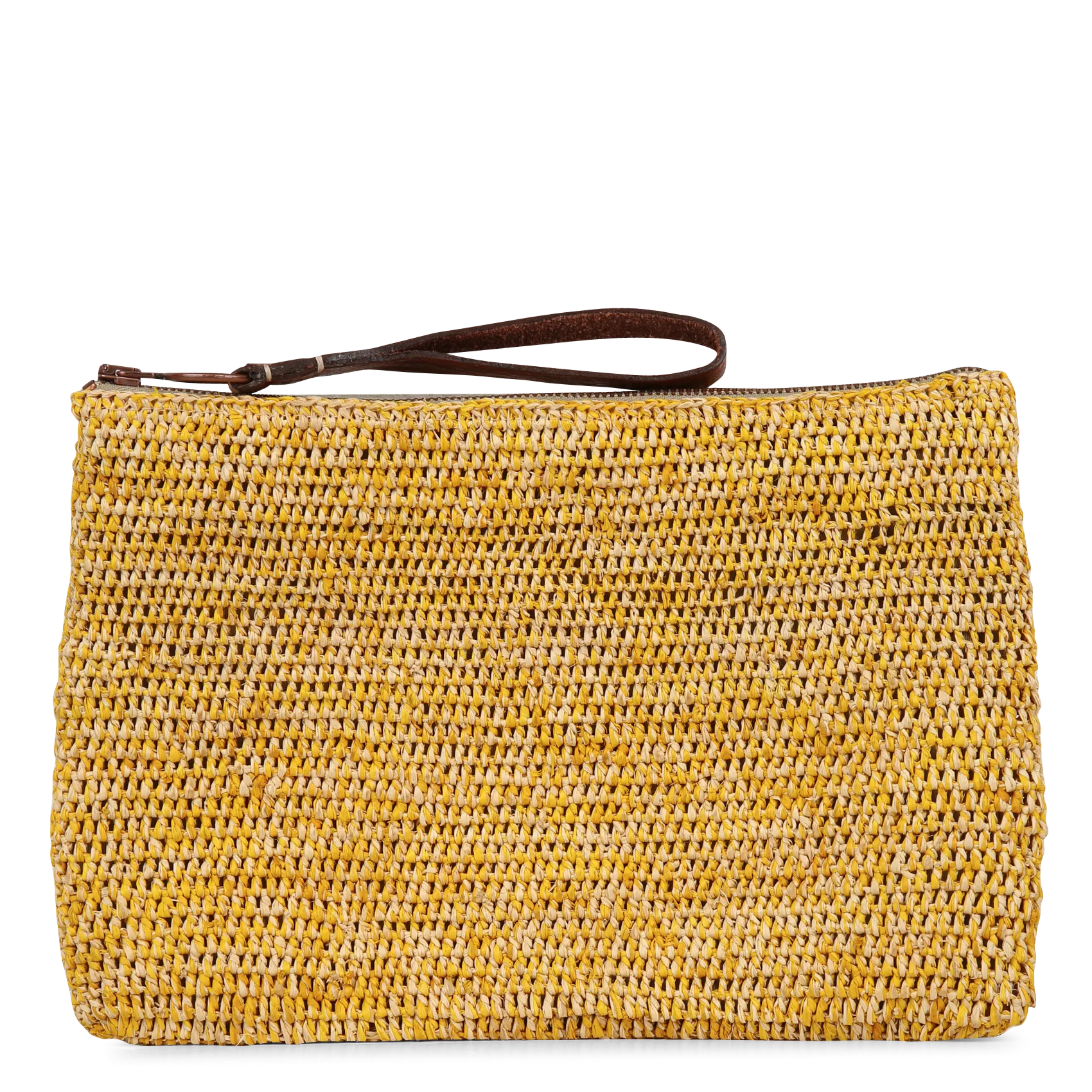 Clutch aus Bast Gelb AMPY