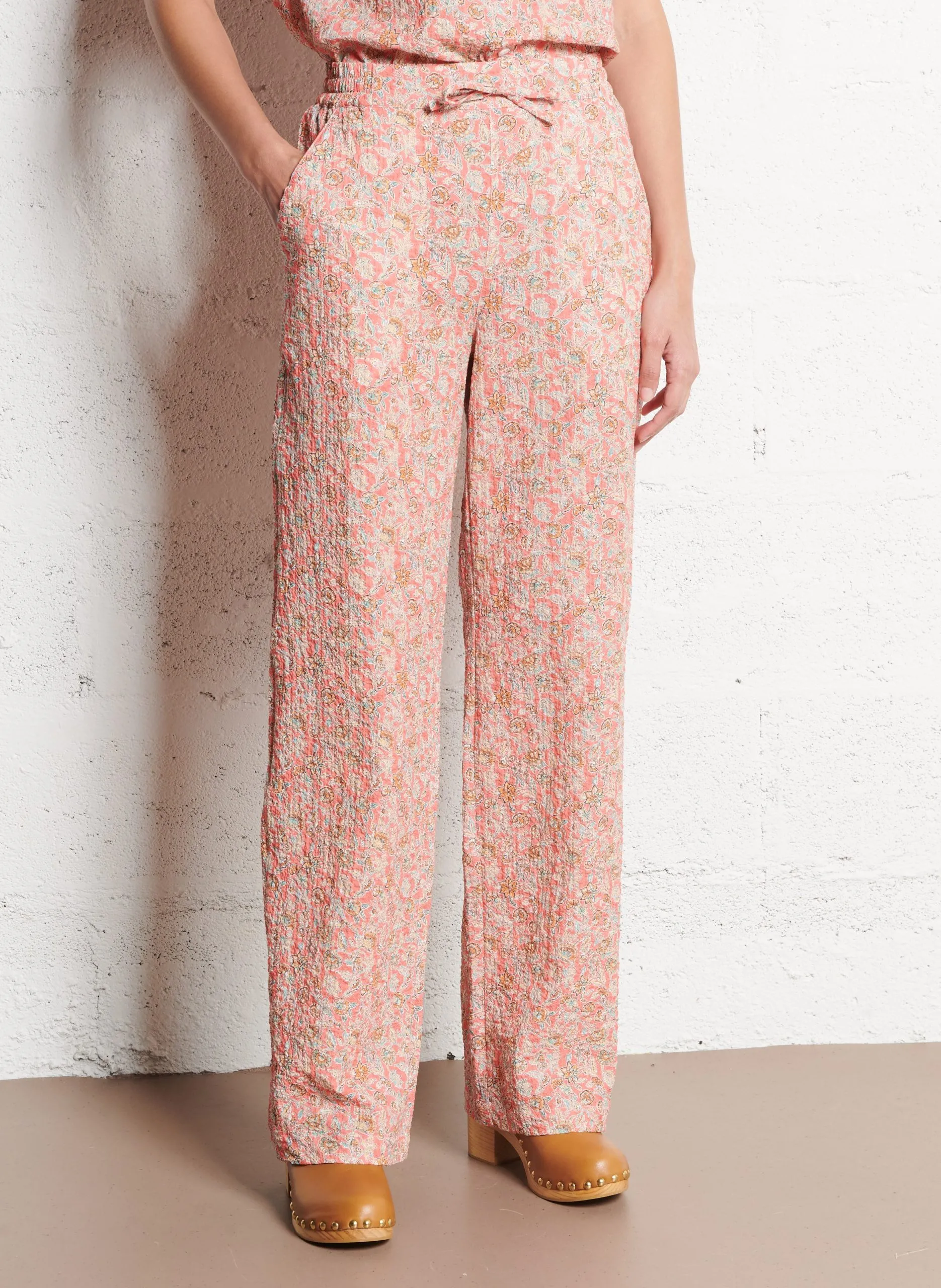 Bucket Hat aus Baumwoll-Mix Rosa KYBELE