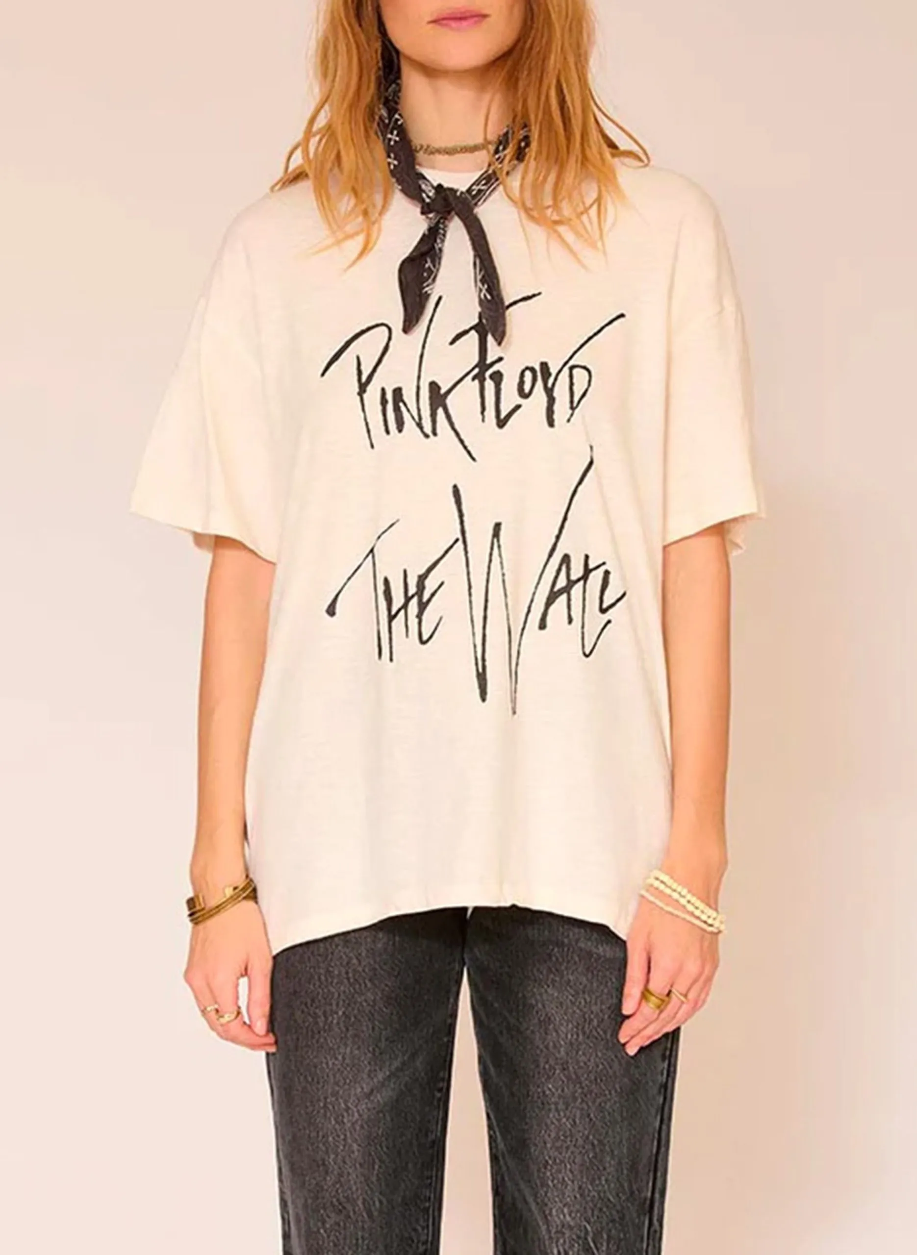 Baumwoll-Pullover mit Rundhalsausschnitt Beige TANJA