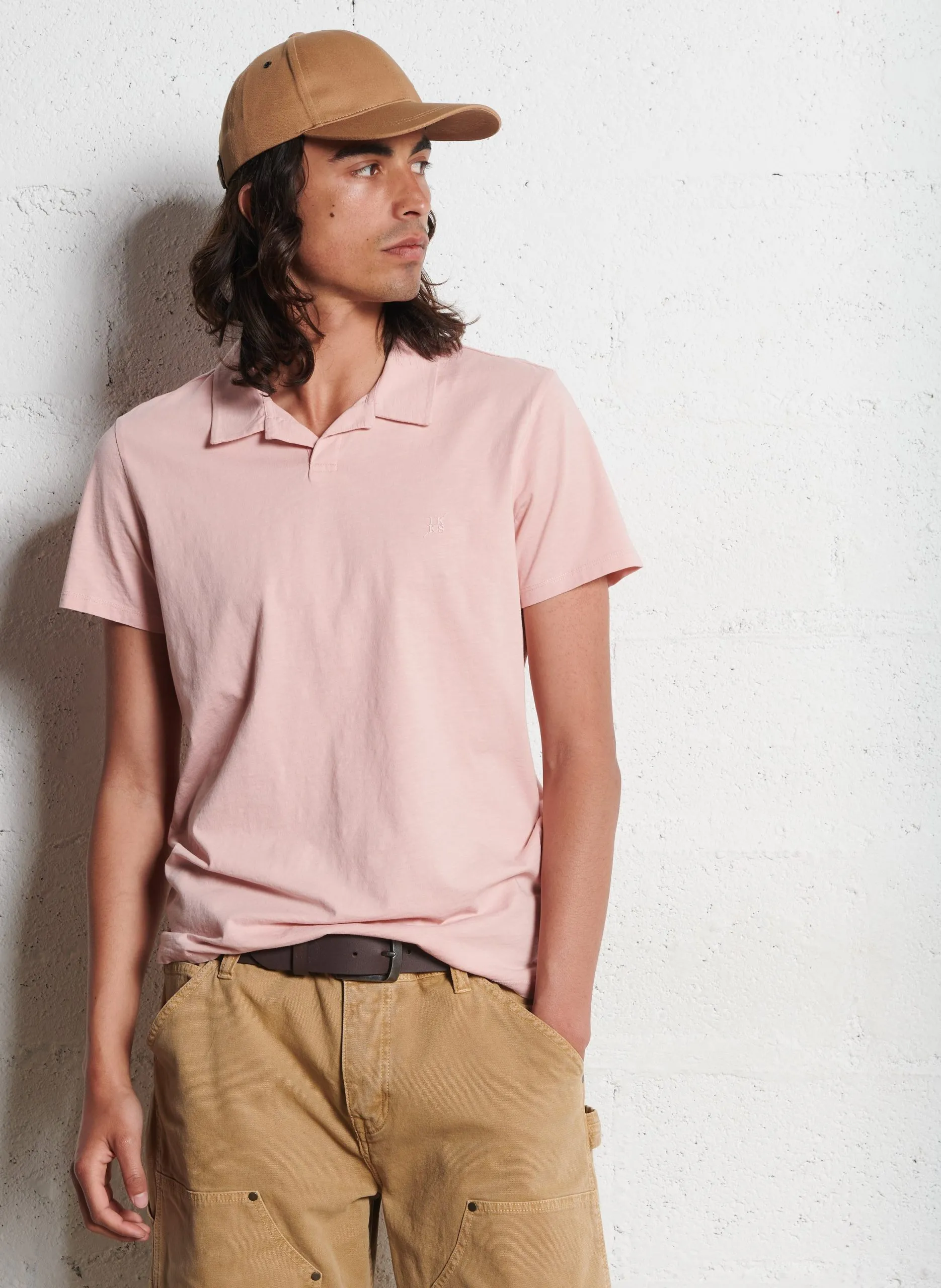 Poloshirt aus Baumwolle Rosa