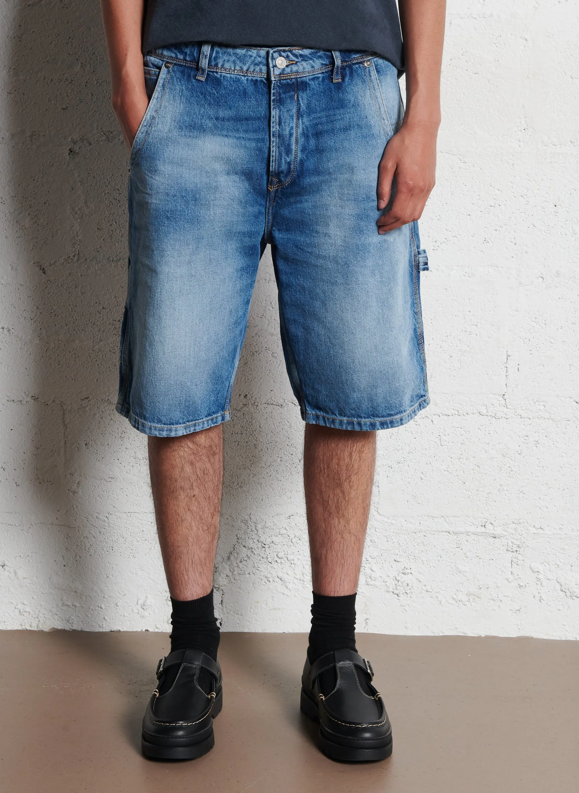 Bermudashorts aus Baumwoll-Mix Blau KUREL