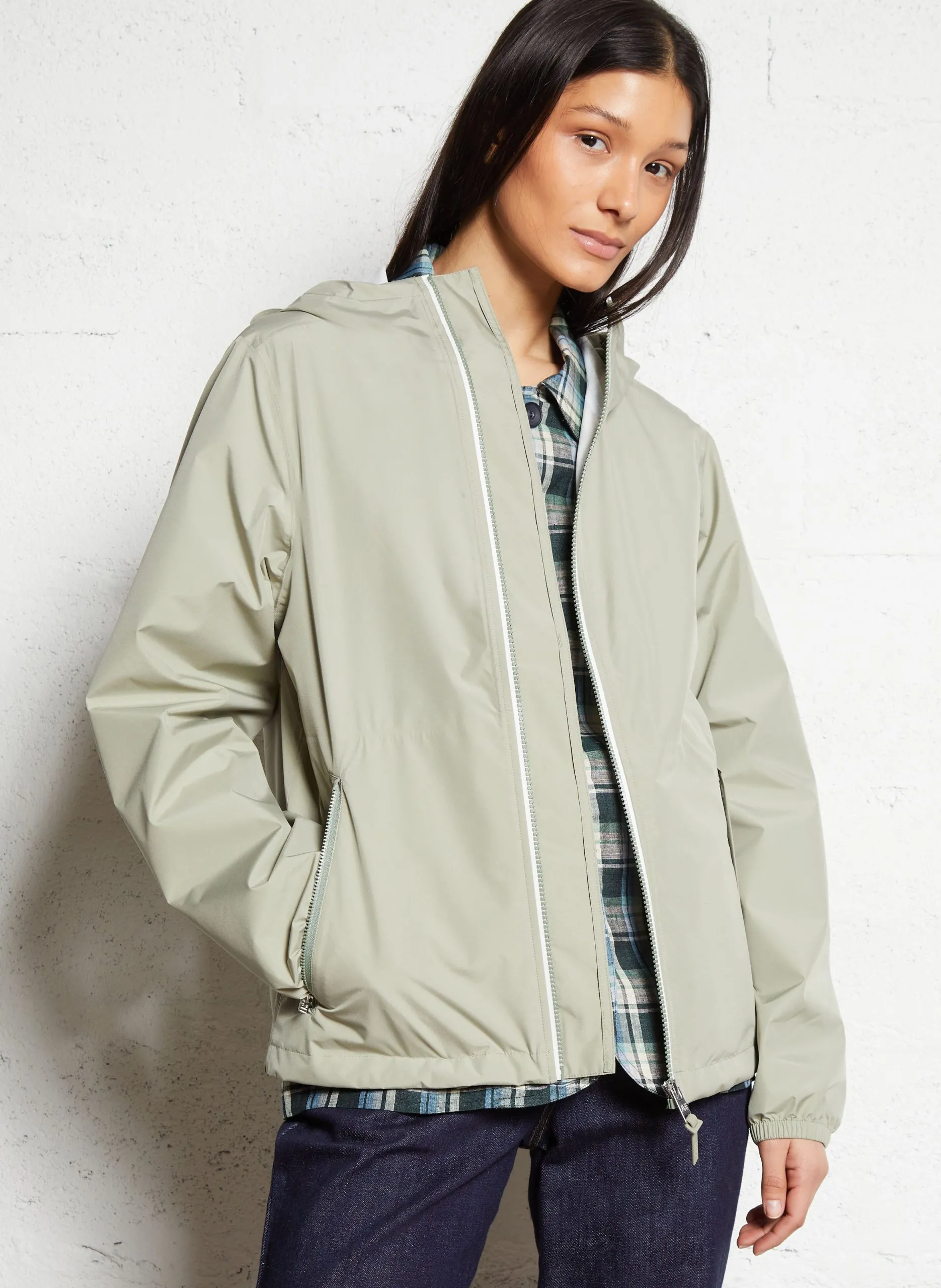 Regenjacke mit Stehkragen Grun RAINPACK 70