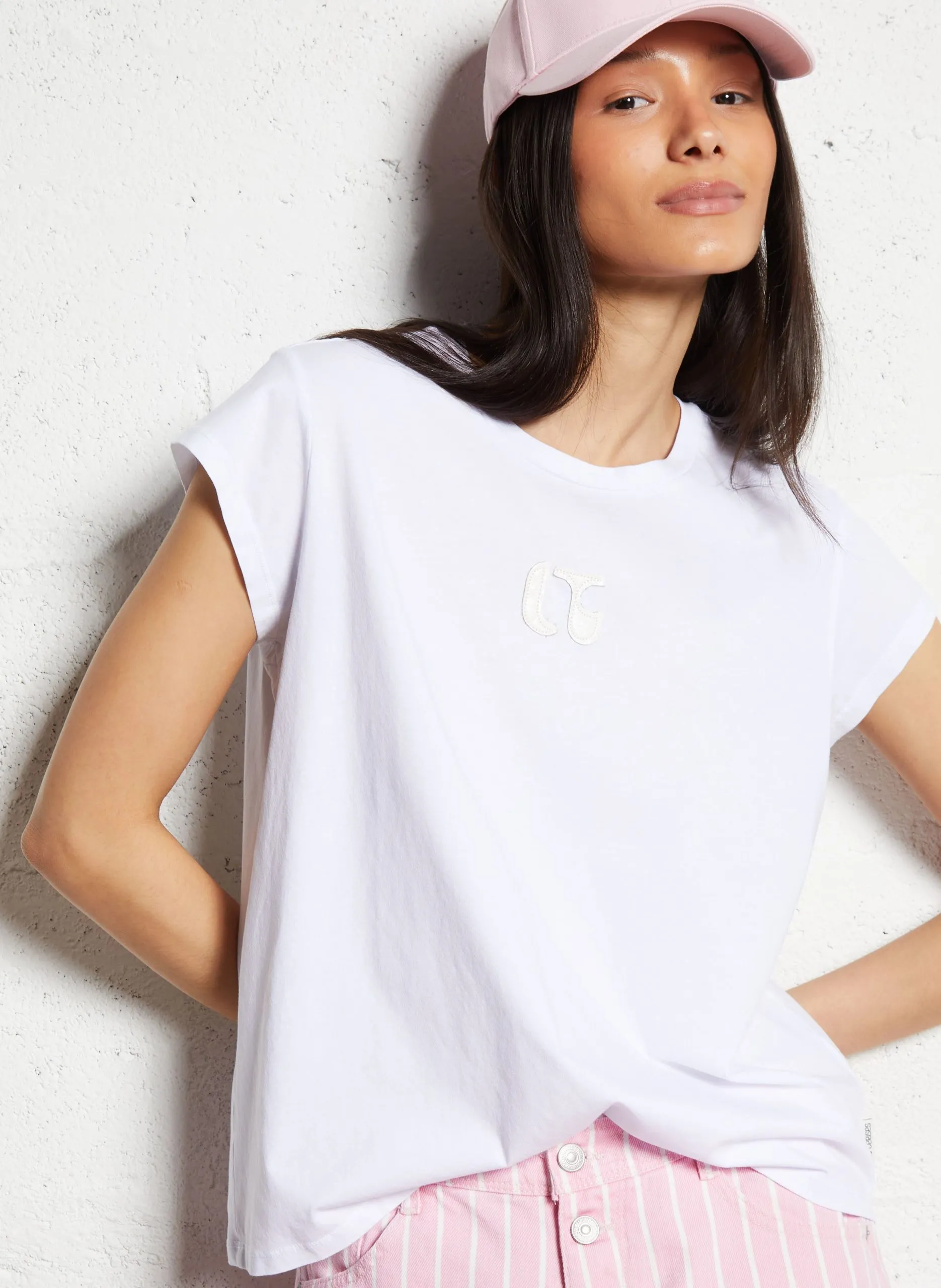 Baumwoll-Pullover mit Rundhalsausschnitt Weiss ALDO