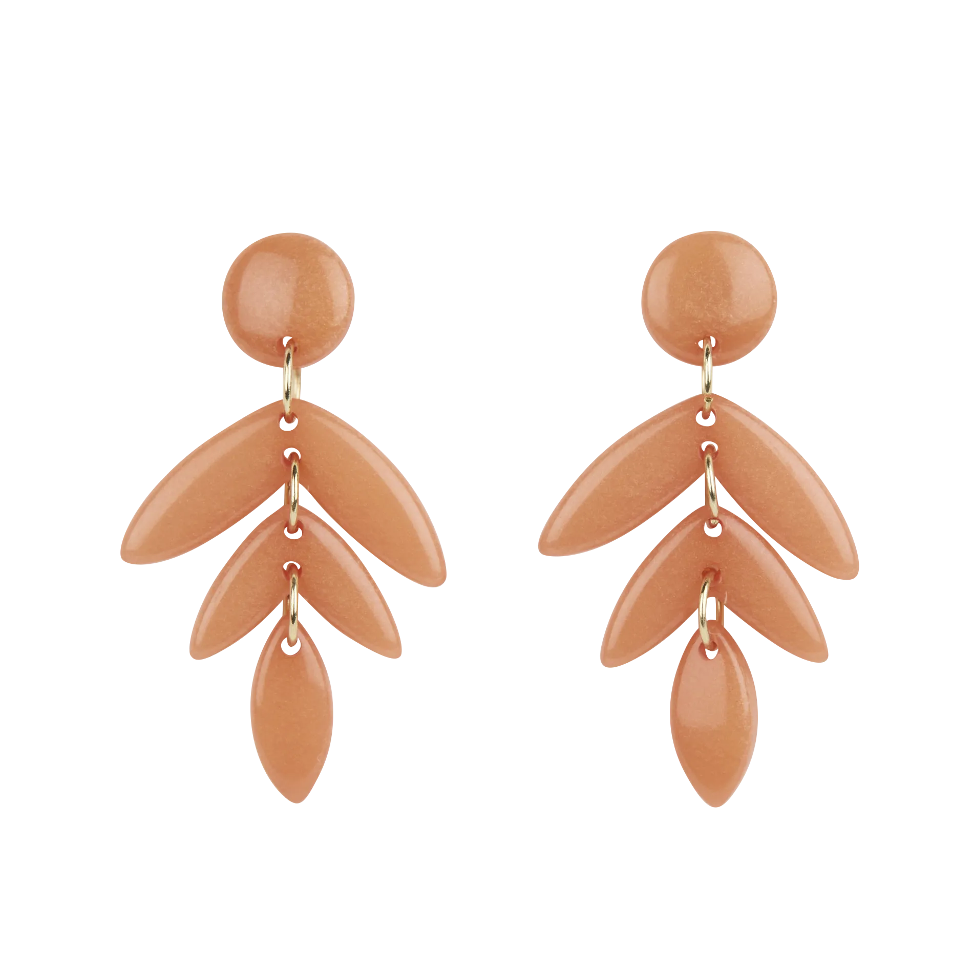 Lange Ohrringe Orange FANOU