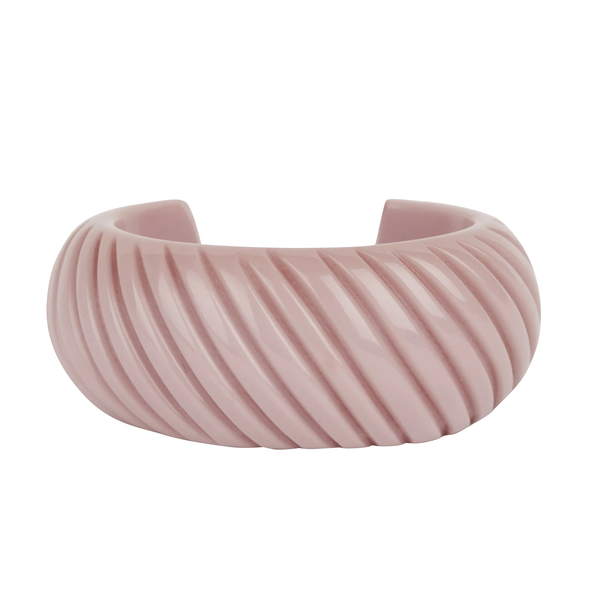 Offener gravierte Armreif Violett JOLLY