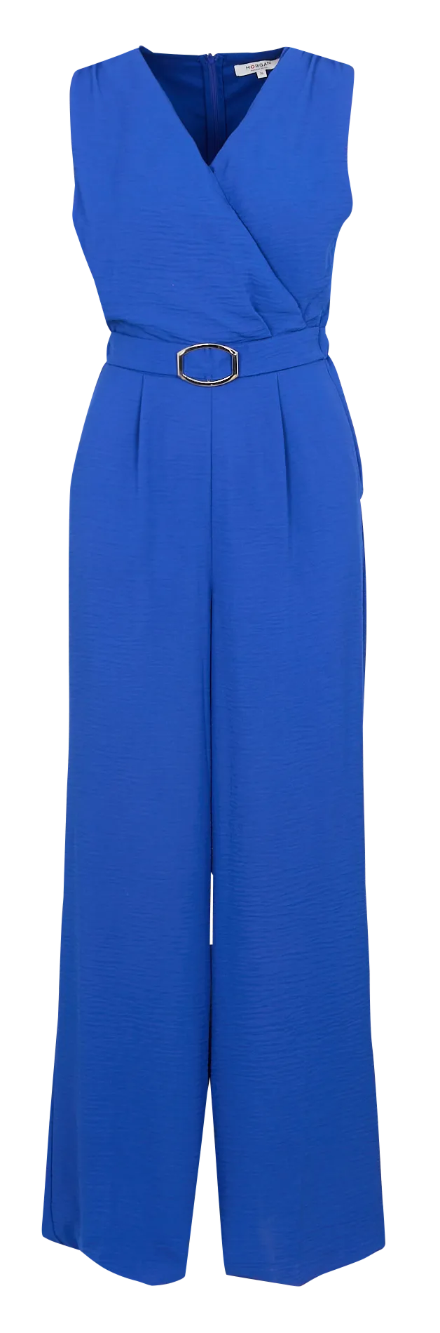 Ärmelloser gerader Jumpsuit Blau 231-PILOU.F