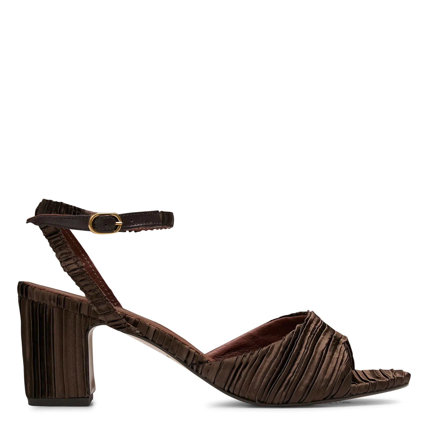 Flache Leder-Mules Braun JOLIE