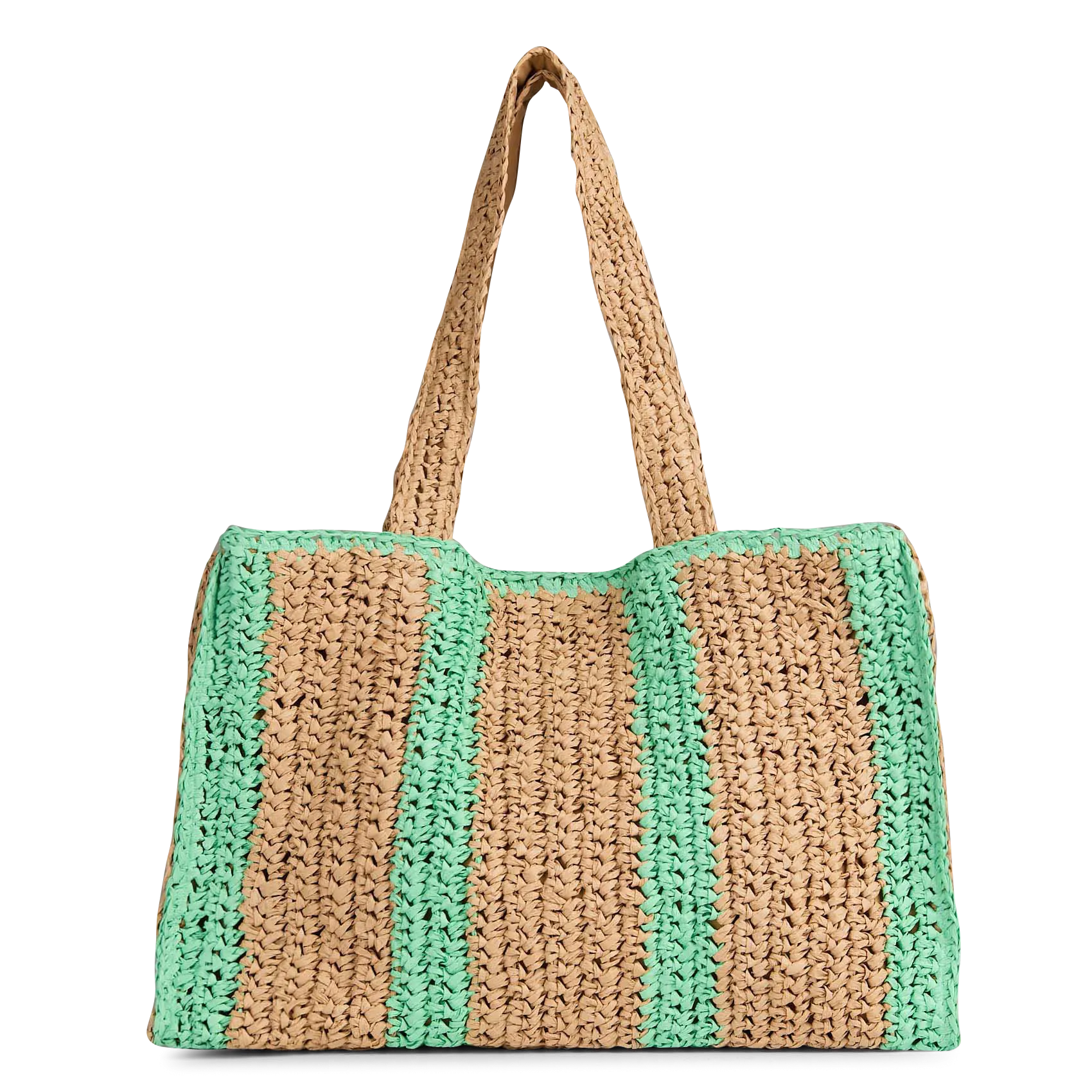 Shopper aus Stroh Beige TIKKA