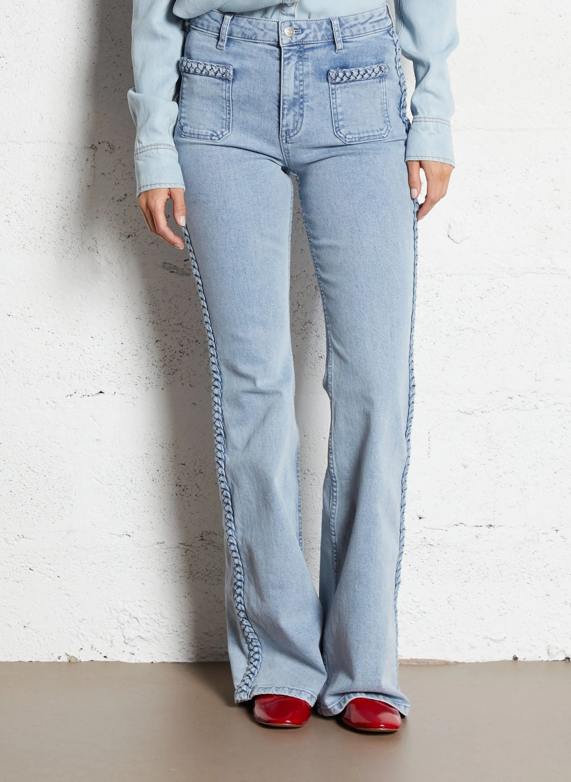 Bootcut-Jeans Blau ODESSA