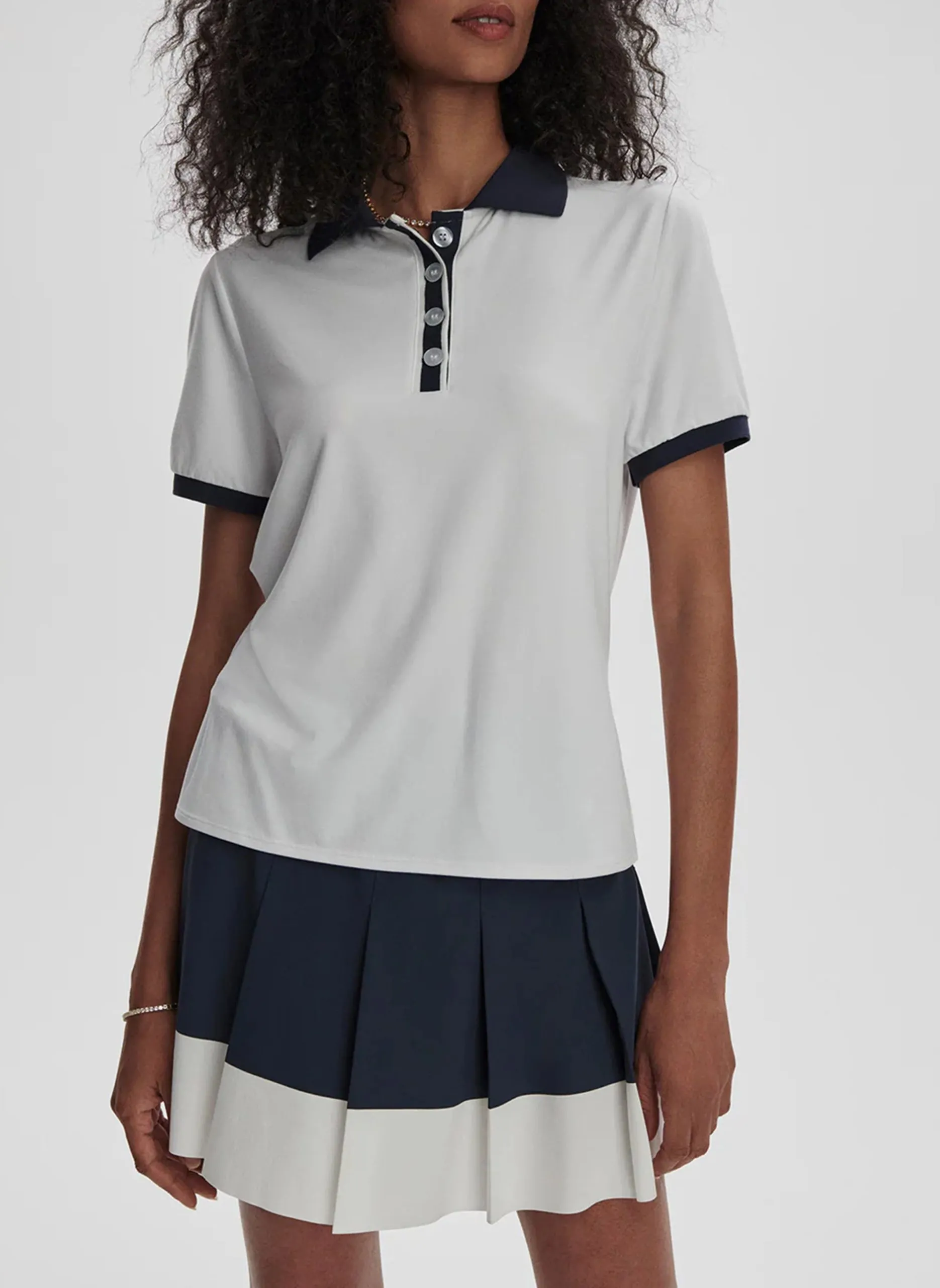 Top mit Polokragen Mehrfarbig WISLEY