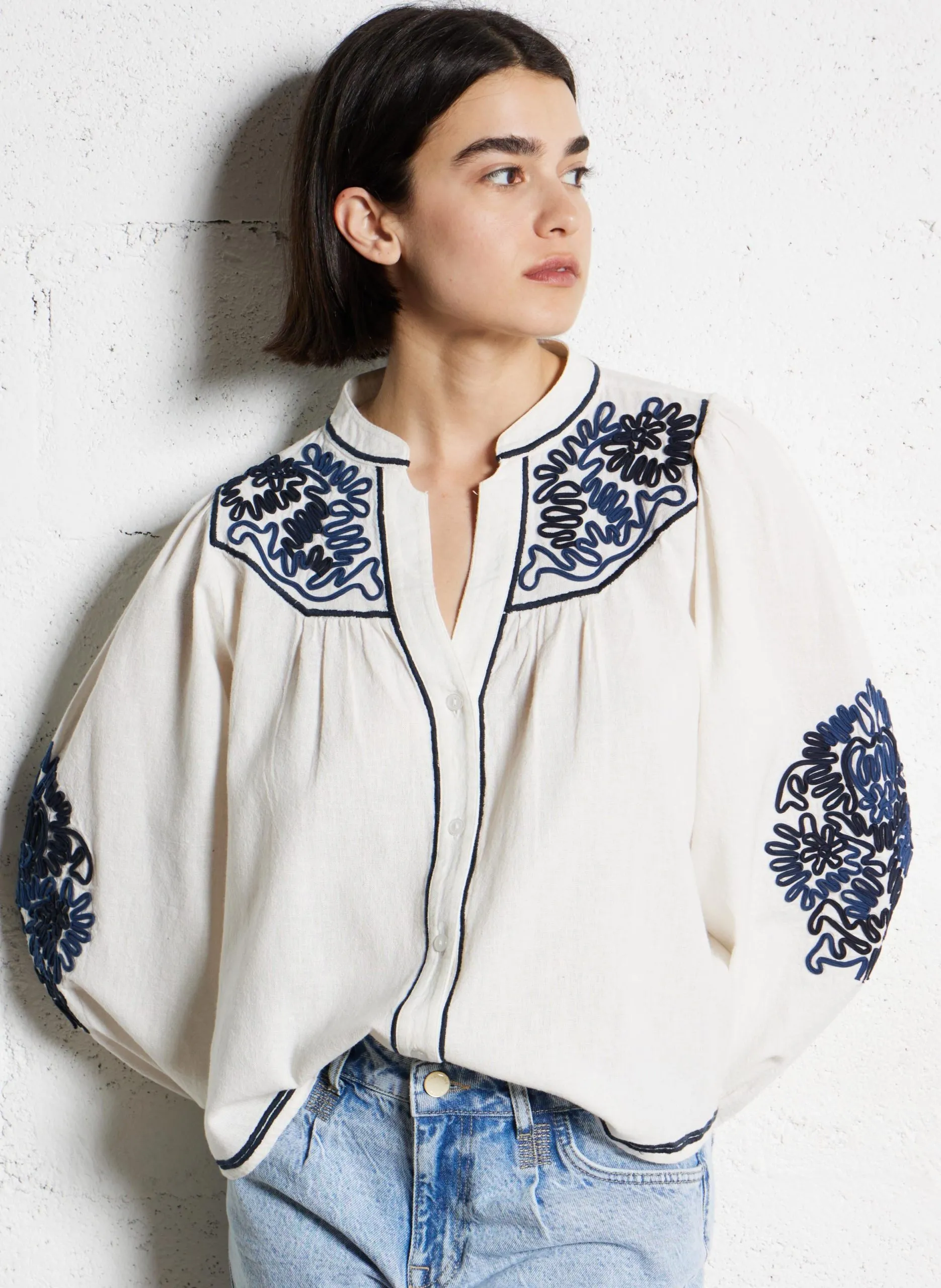 Ajour-Mütze aus Wollmix Weiss CORFU