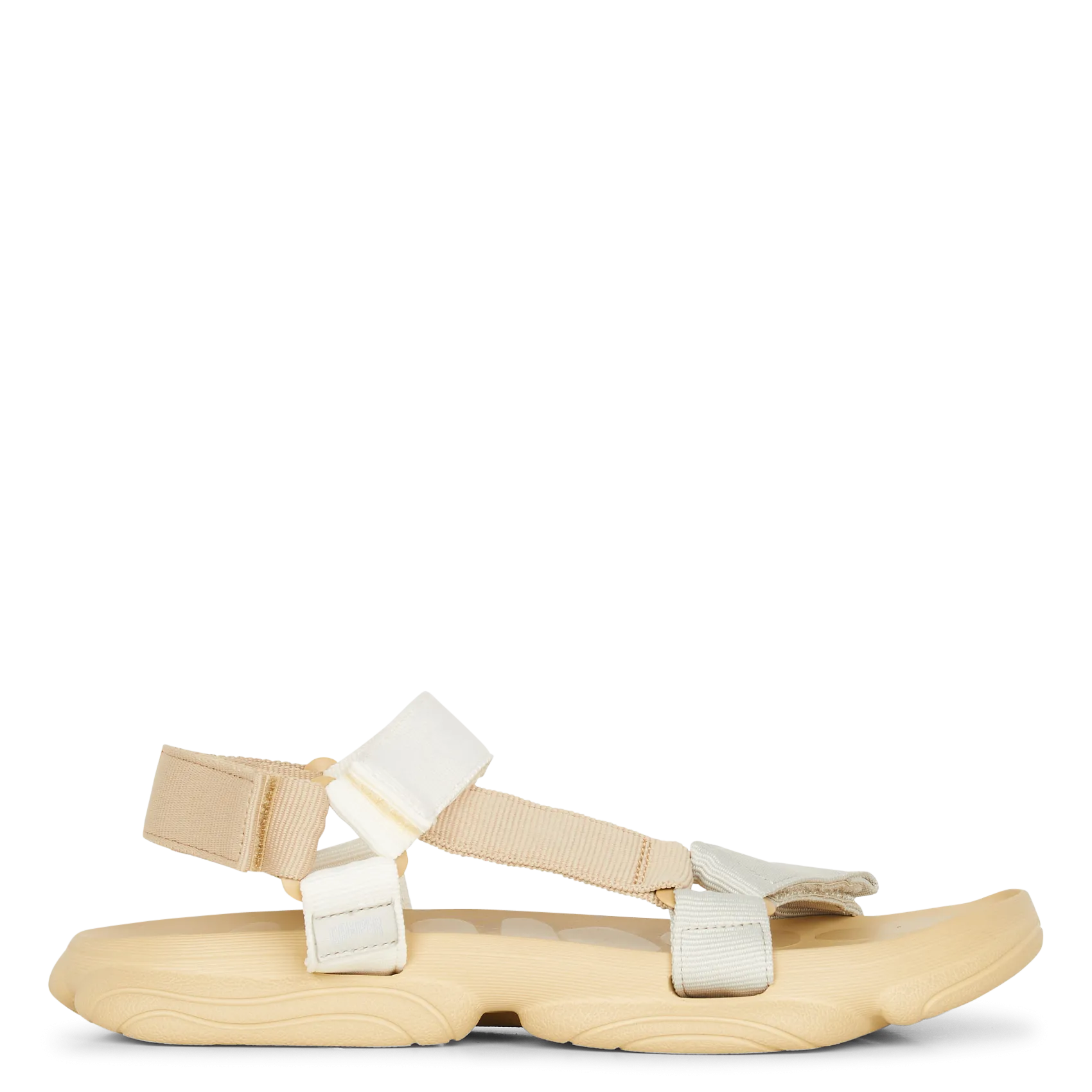 Flache Sandalen mit Klettverschluss Mehrfarbig
