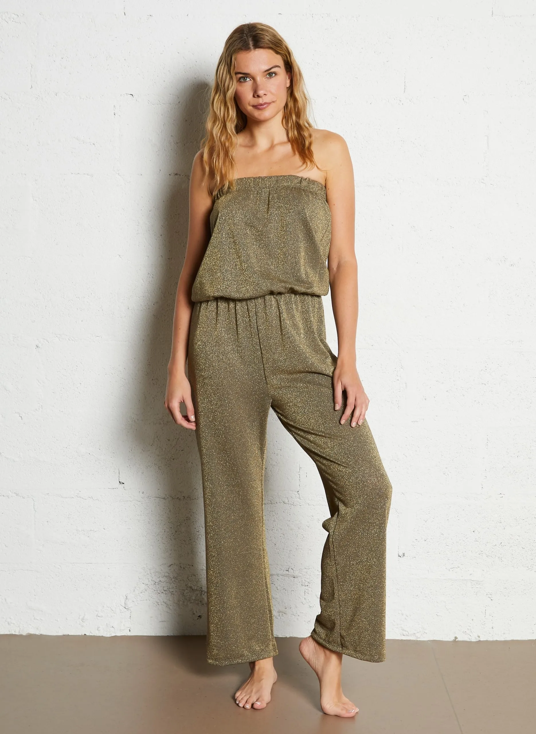 Weiter Jumpsuit Grun