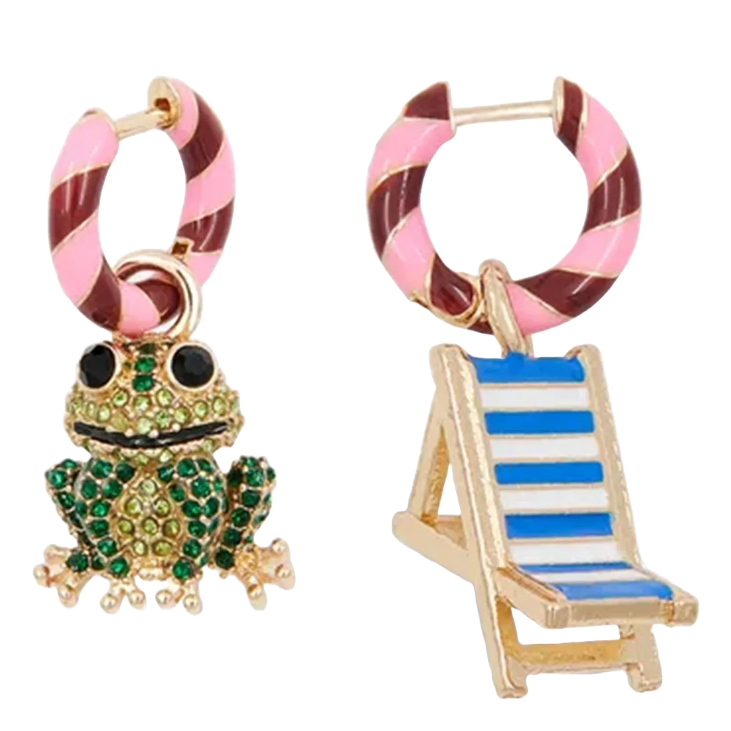 Durchbohrte hängende Ohrringe Rot HORRY