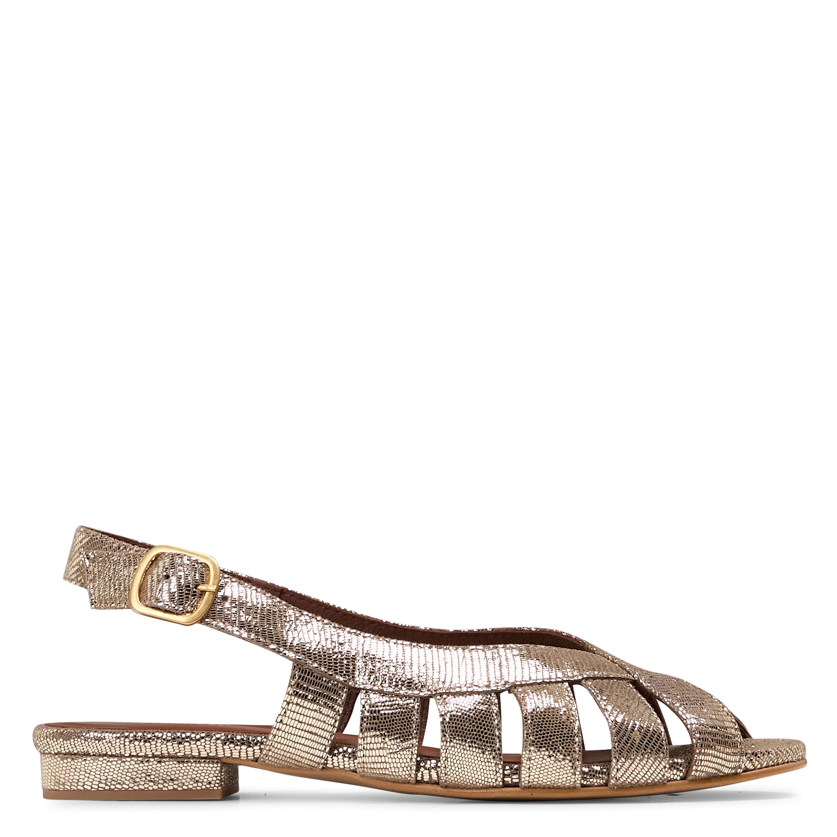 Lederstiefel mit Nieten Golden SOPHIE 20