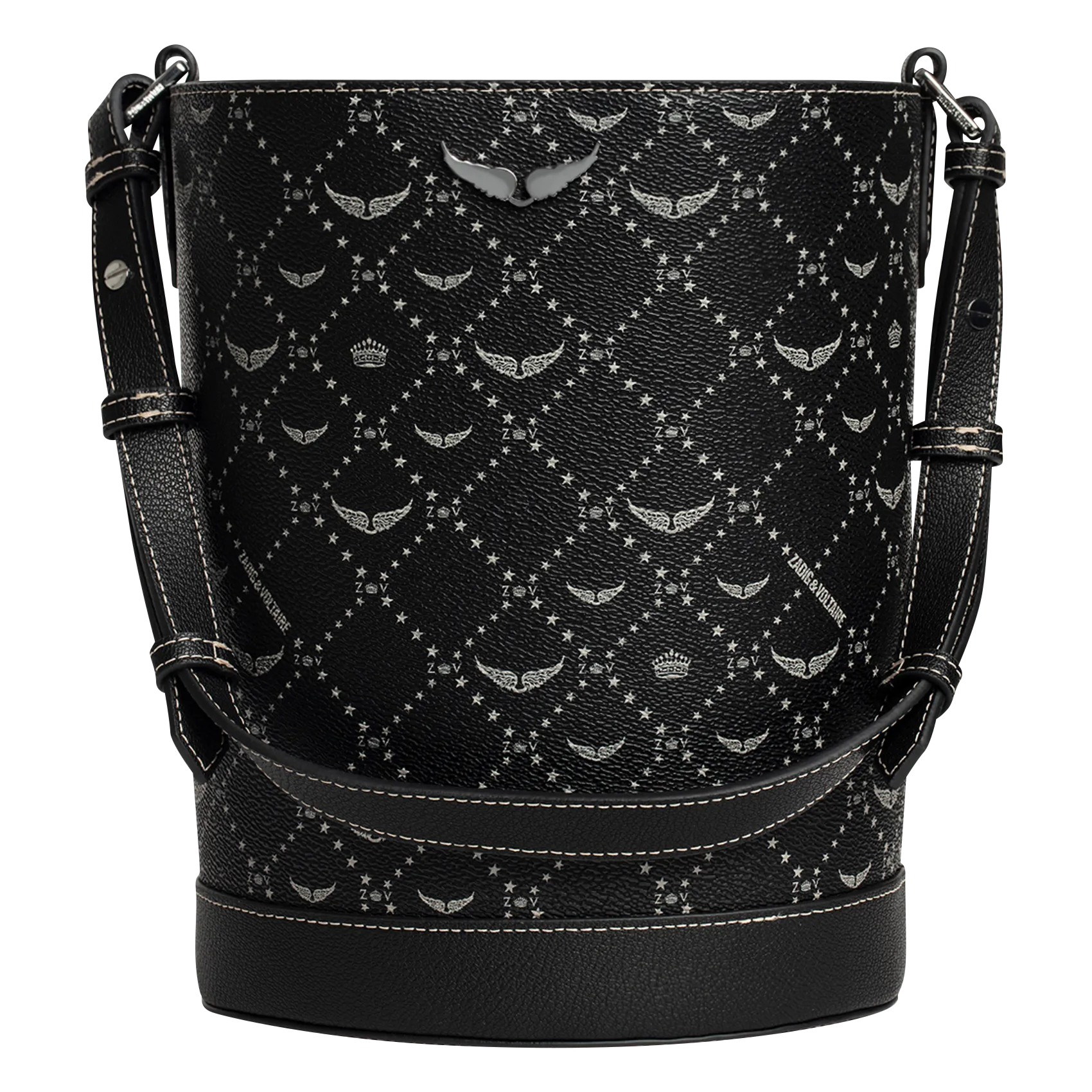 Eimerbeutel aus Monogramm-Leinwand Schwarz Z BUCKET