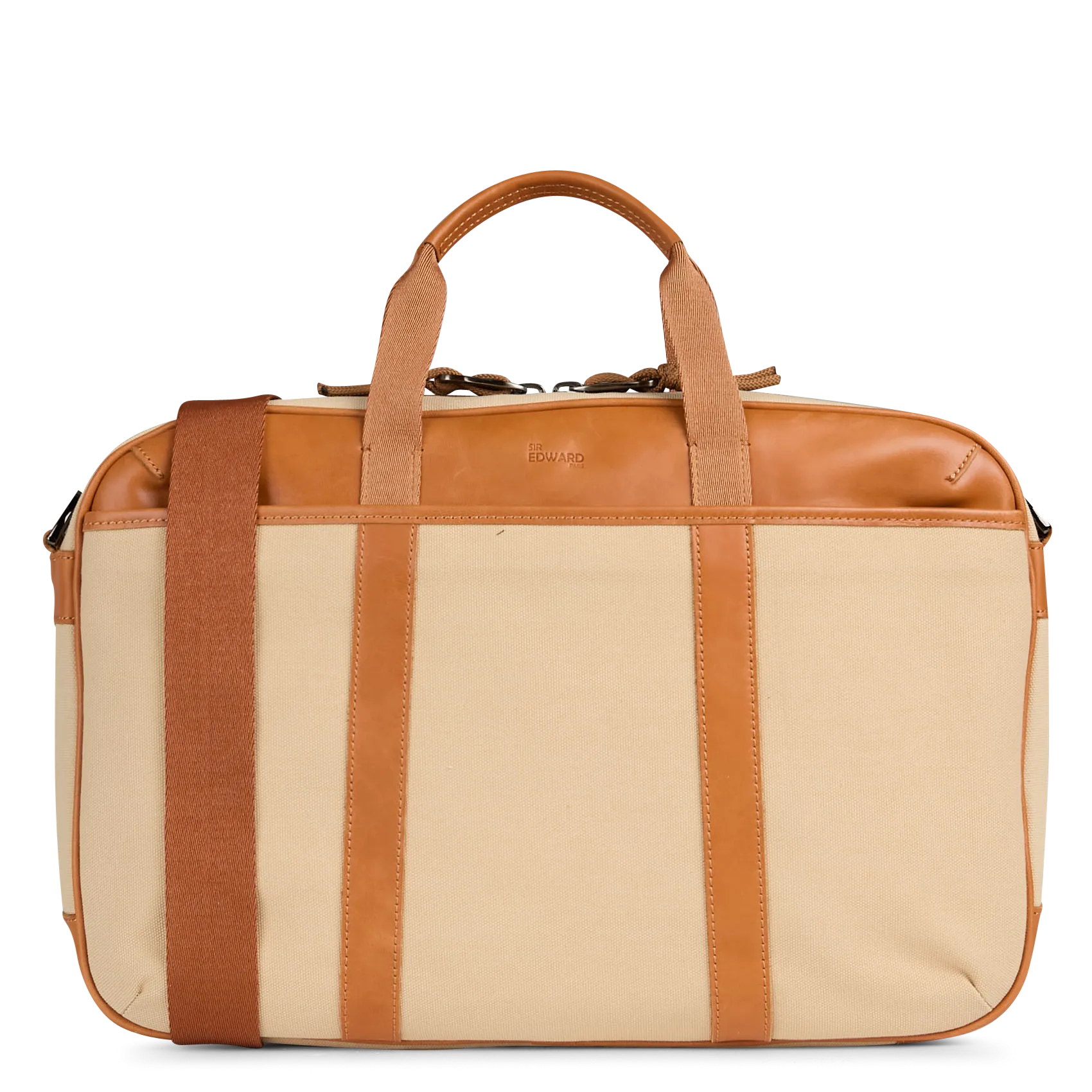 Dokumententasche in zweifarbigem Leder-Look Braun EPSILON