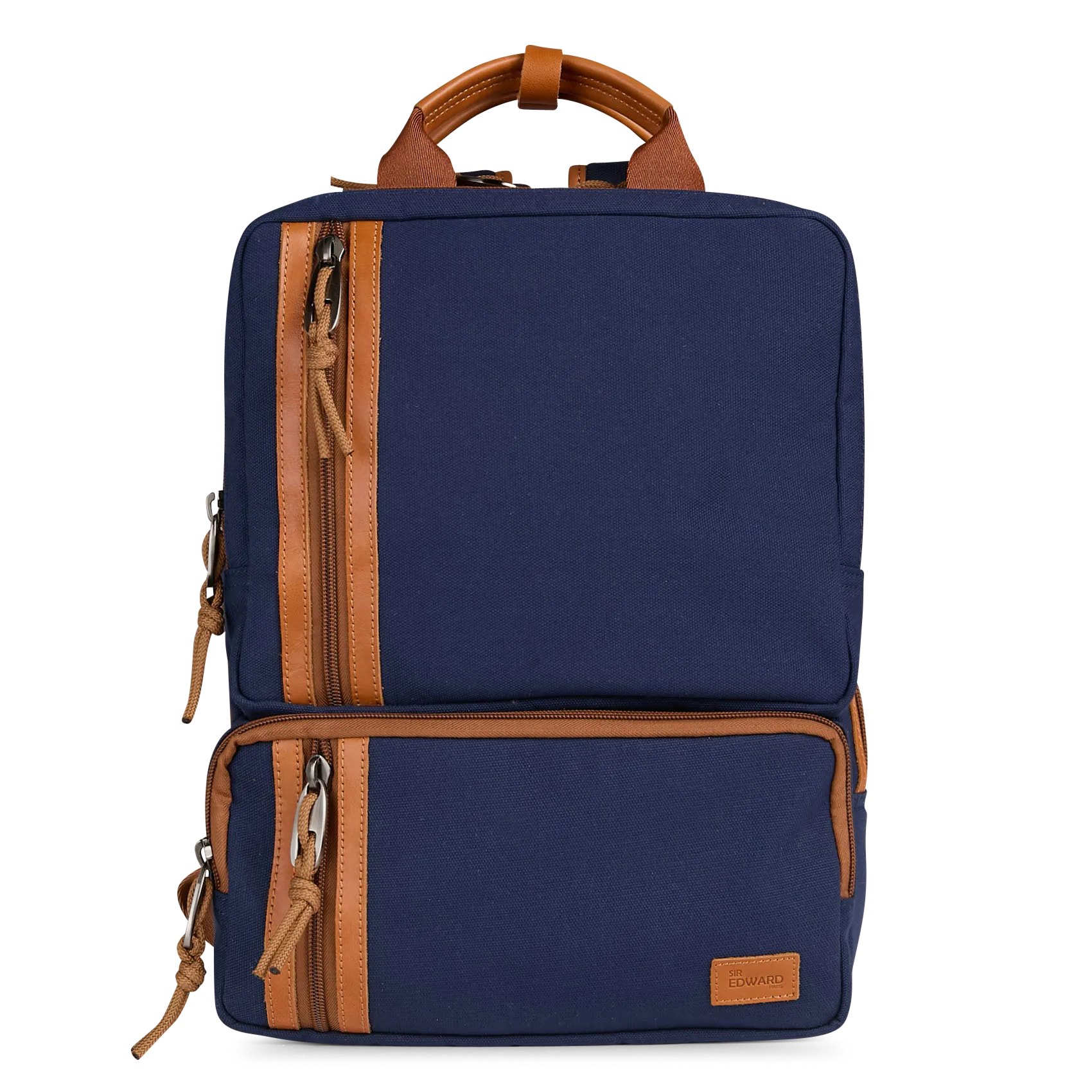 Rucksack mit mehreren Taschen aus gemischtem Leder Mehrfarbig SIGMA