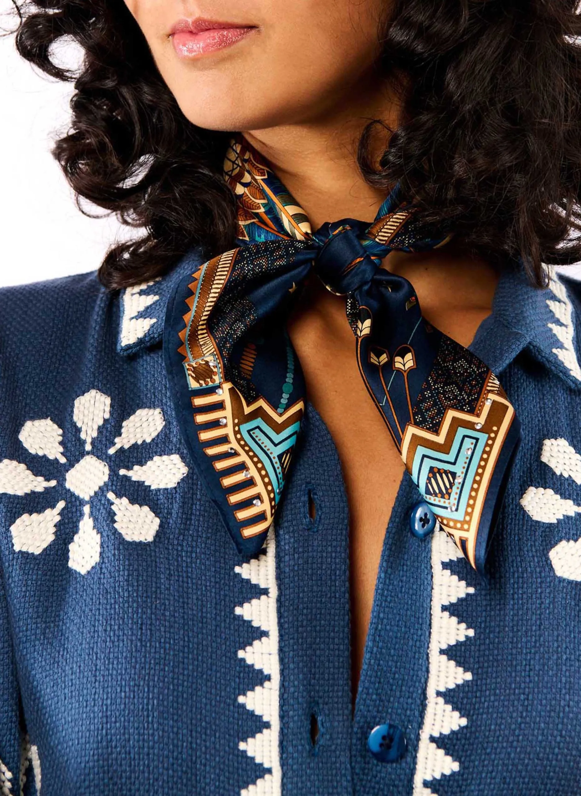 - 86 x 182 cm. Blau NOUVEAU WESTERN MINI