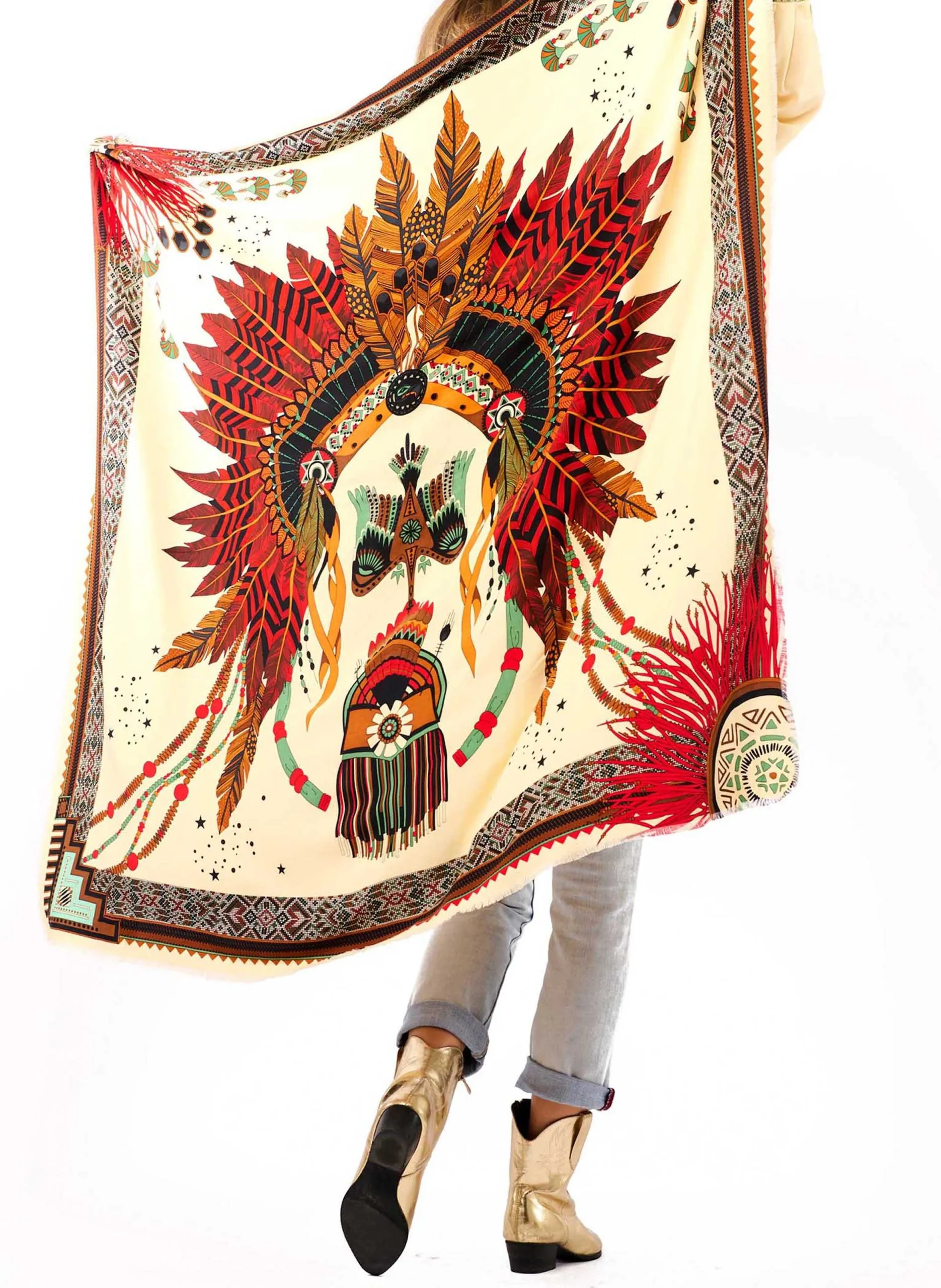 - 86 x 182 cm. Beige NOUVEAU WESTERN BIG