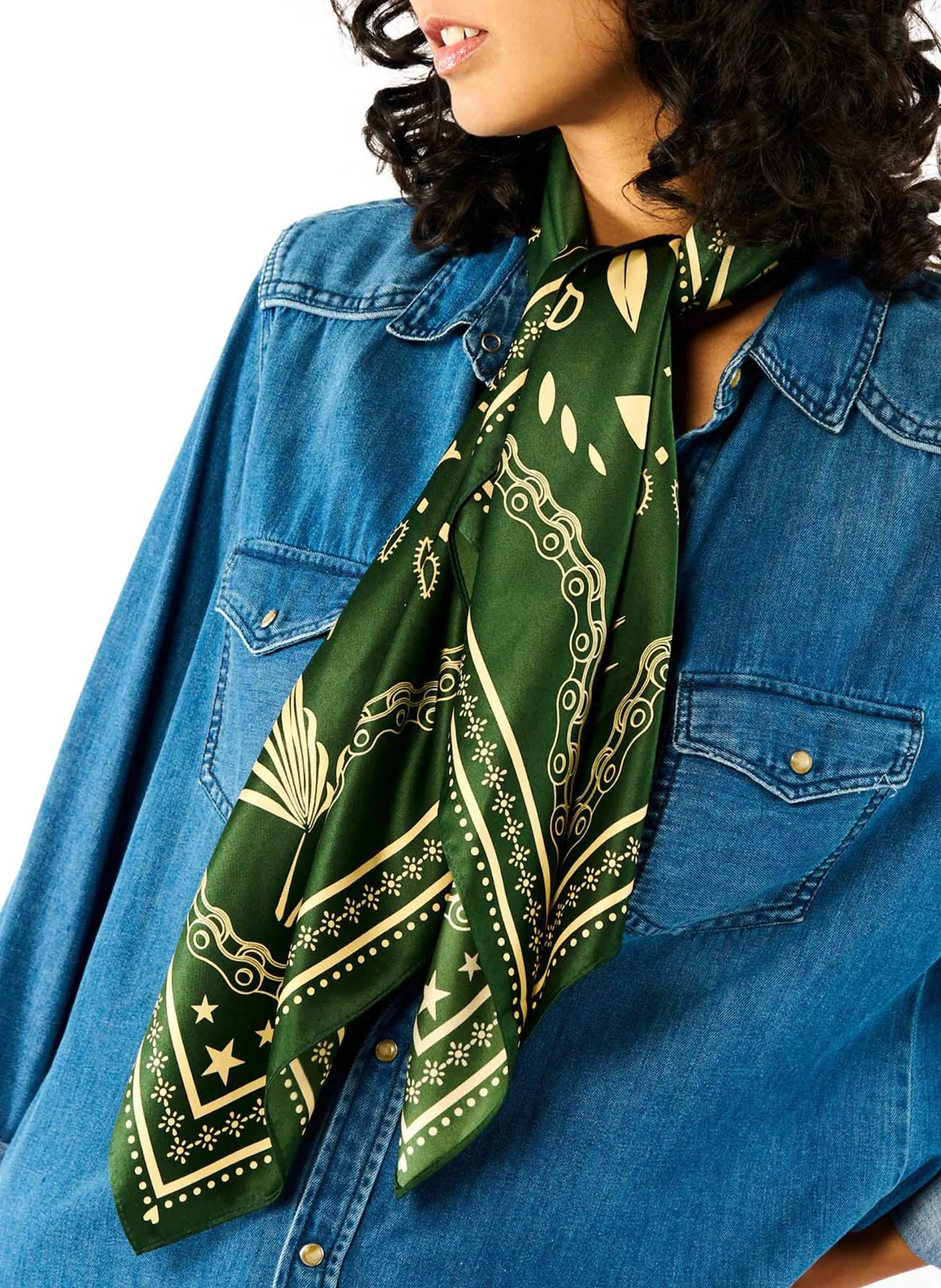 - 86 x 182 cm. Grun BANDANA MEDIUM