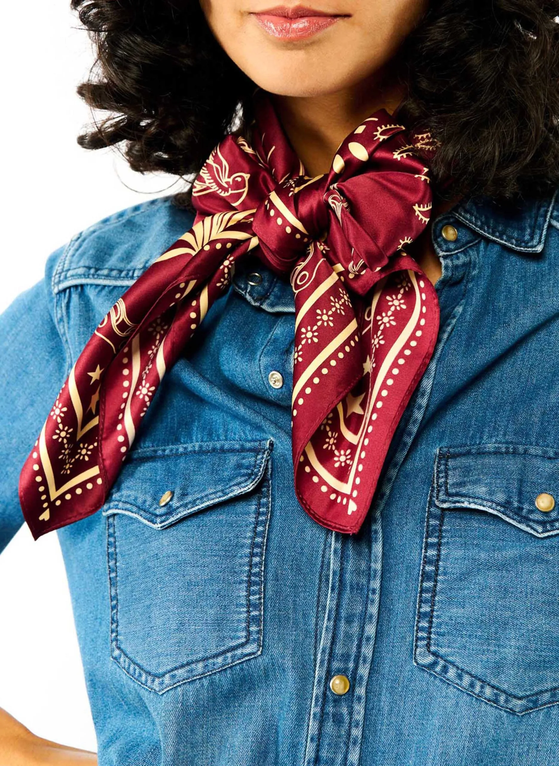 - 86 x 182 cm. Violett BANDANA MEDIUM