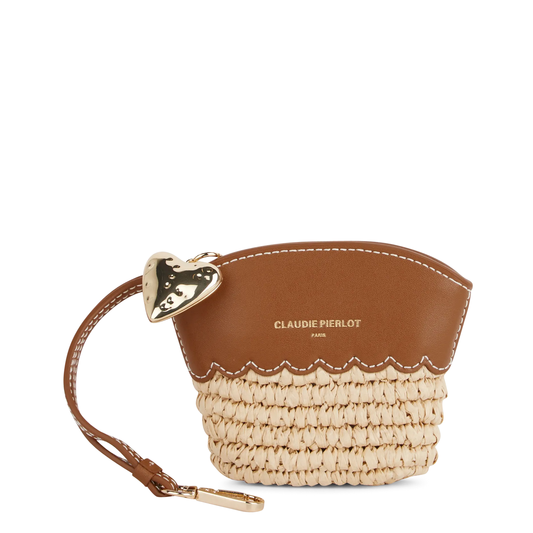 Zweifarbige Geldbörse Braun