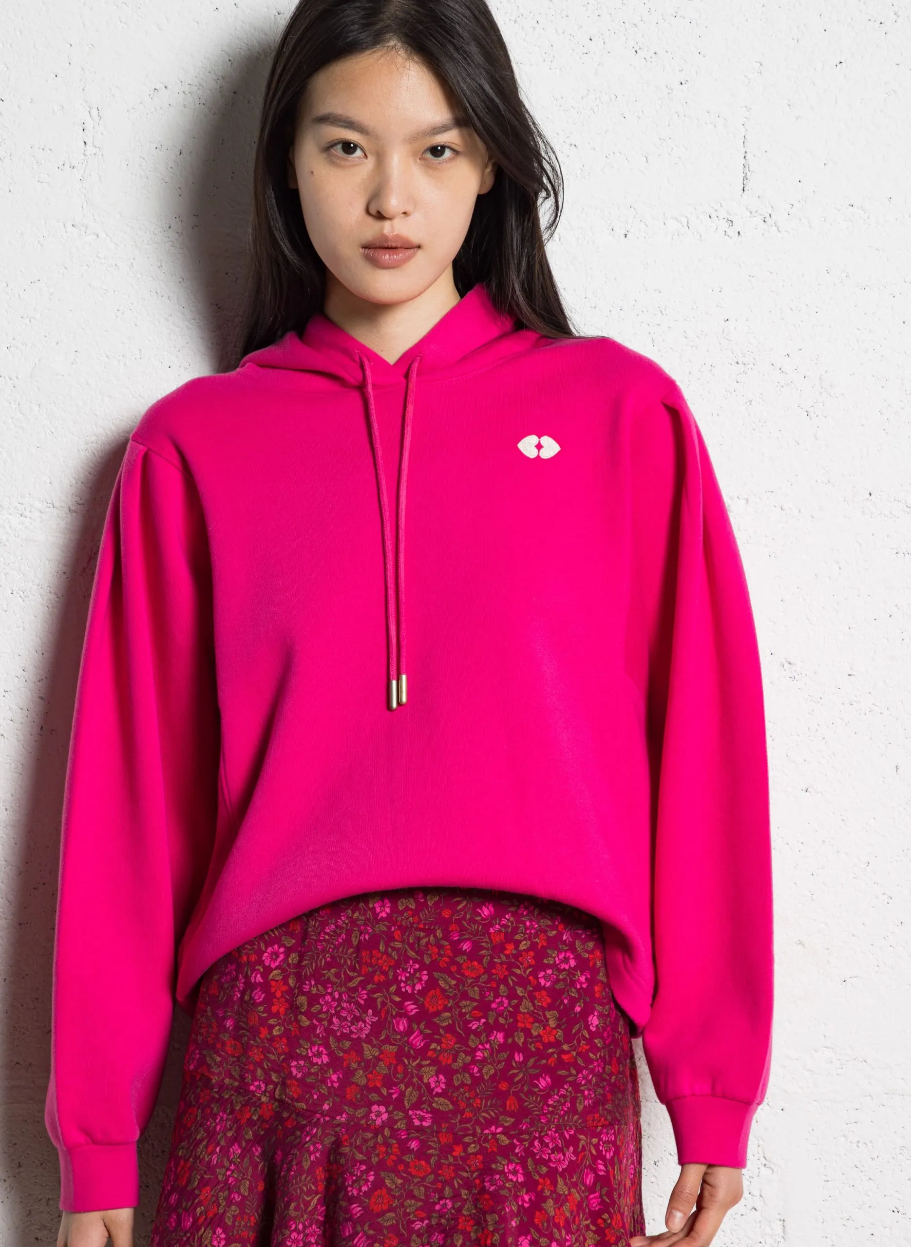 Kapuzensweatshirt Rosa