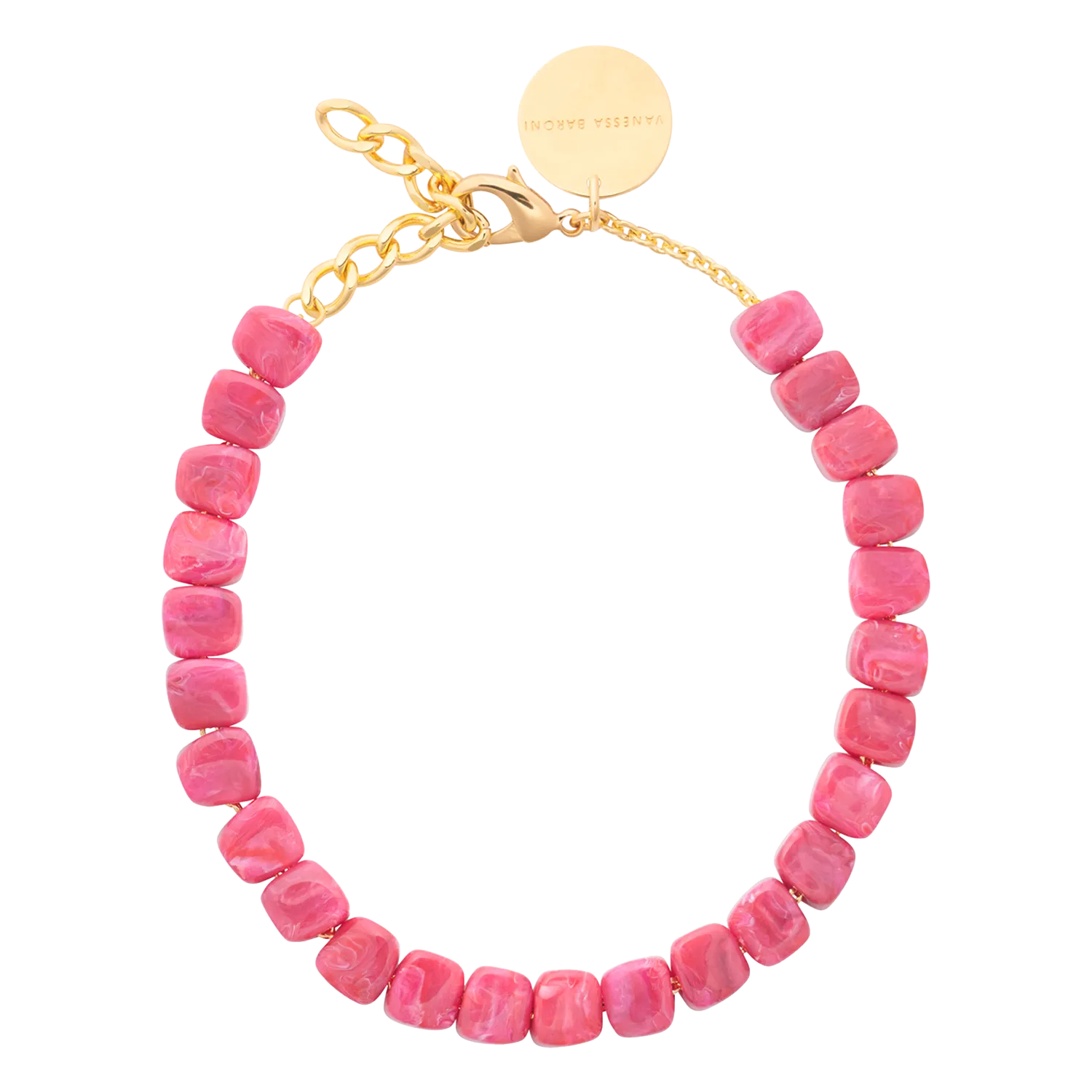 Perlenkette Rosa MINI ORGANIC