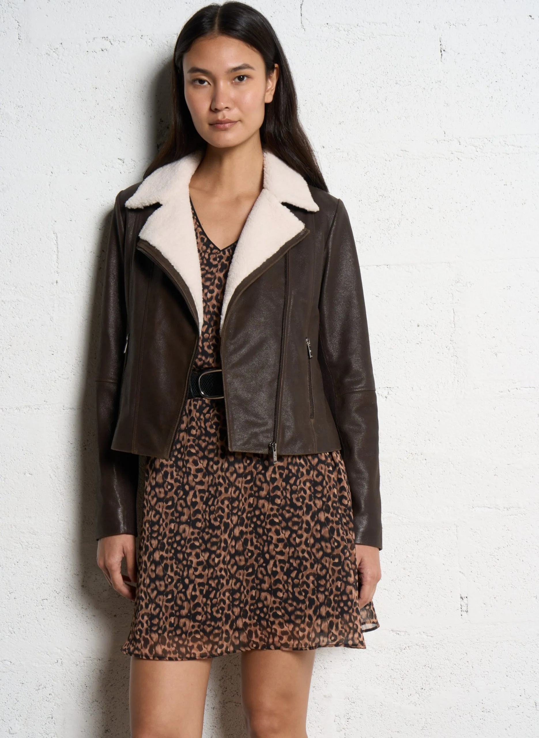 Lederblazer Braun DENZEL