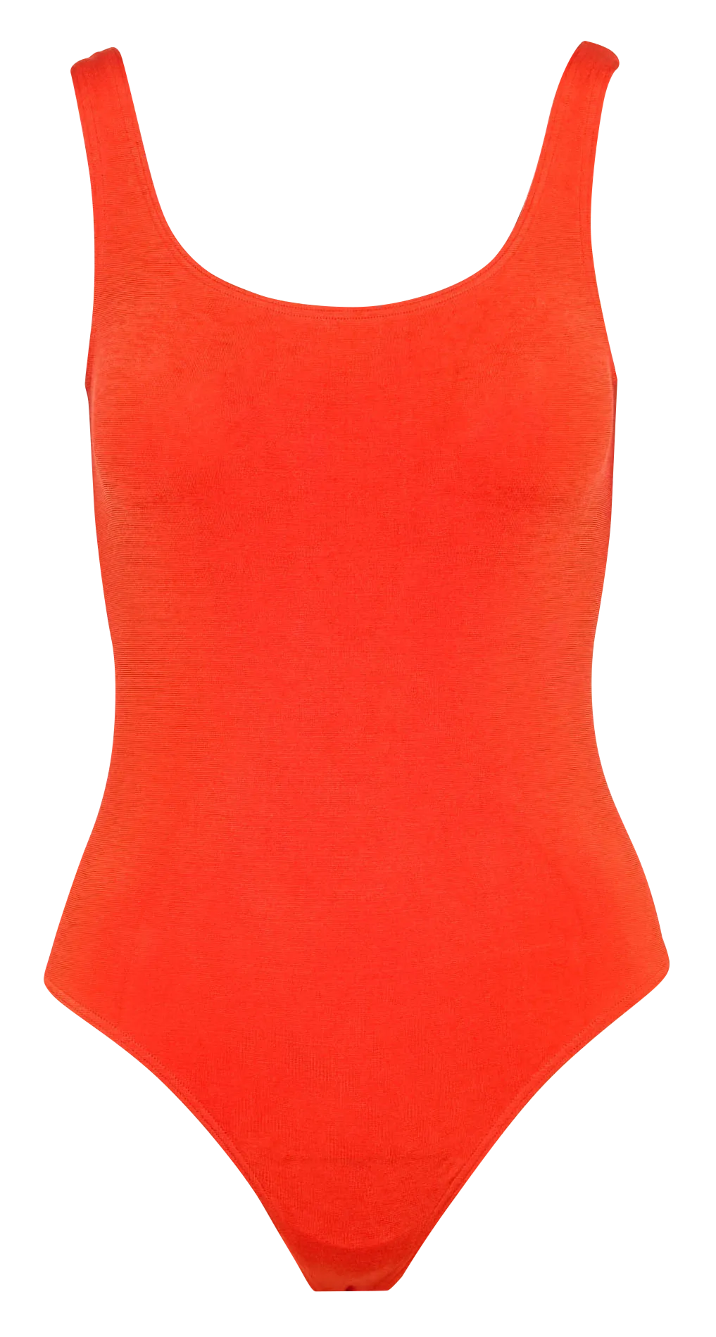 Baumwoll-Body mit Rundhalsausschnitt Rot