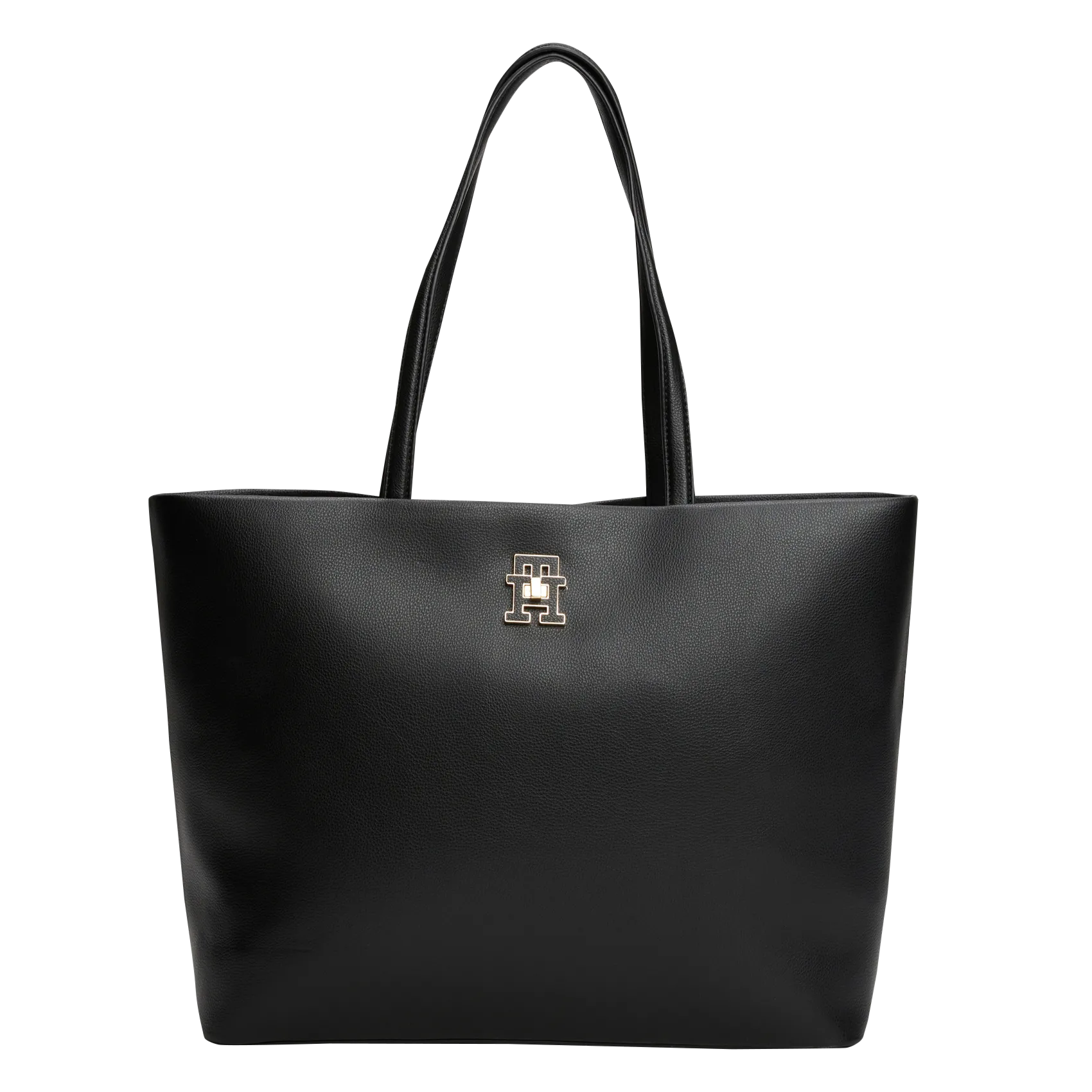 Einkaufstasche aus gemischten recycelten Fasern Schwarz