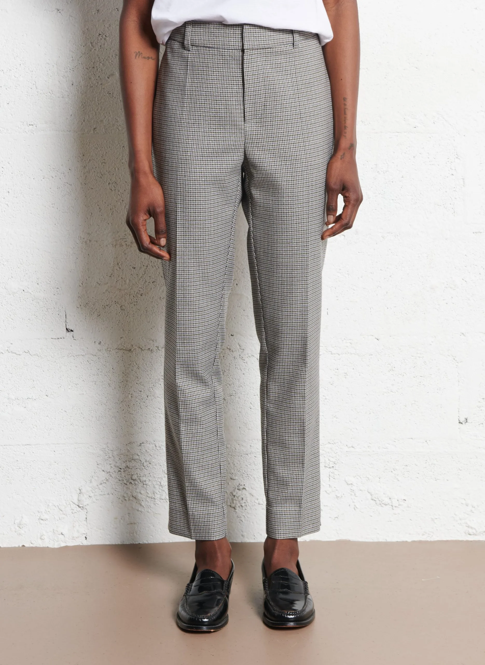 Gewachste Biker-Jeans Blau