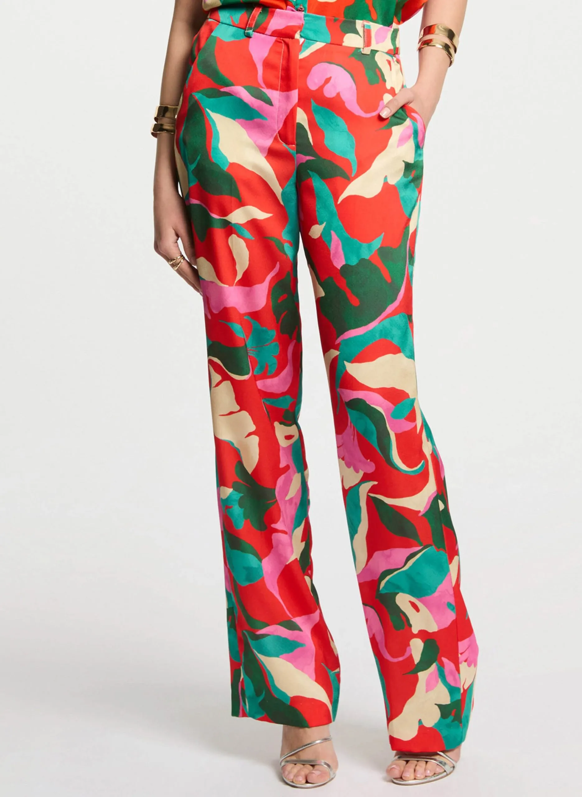 Bedruckte Slimfit-Hose Mehrfarbig 251-PROU.F