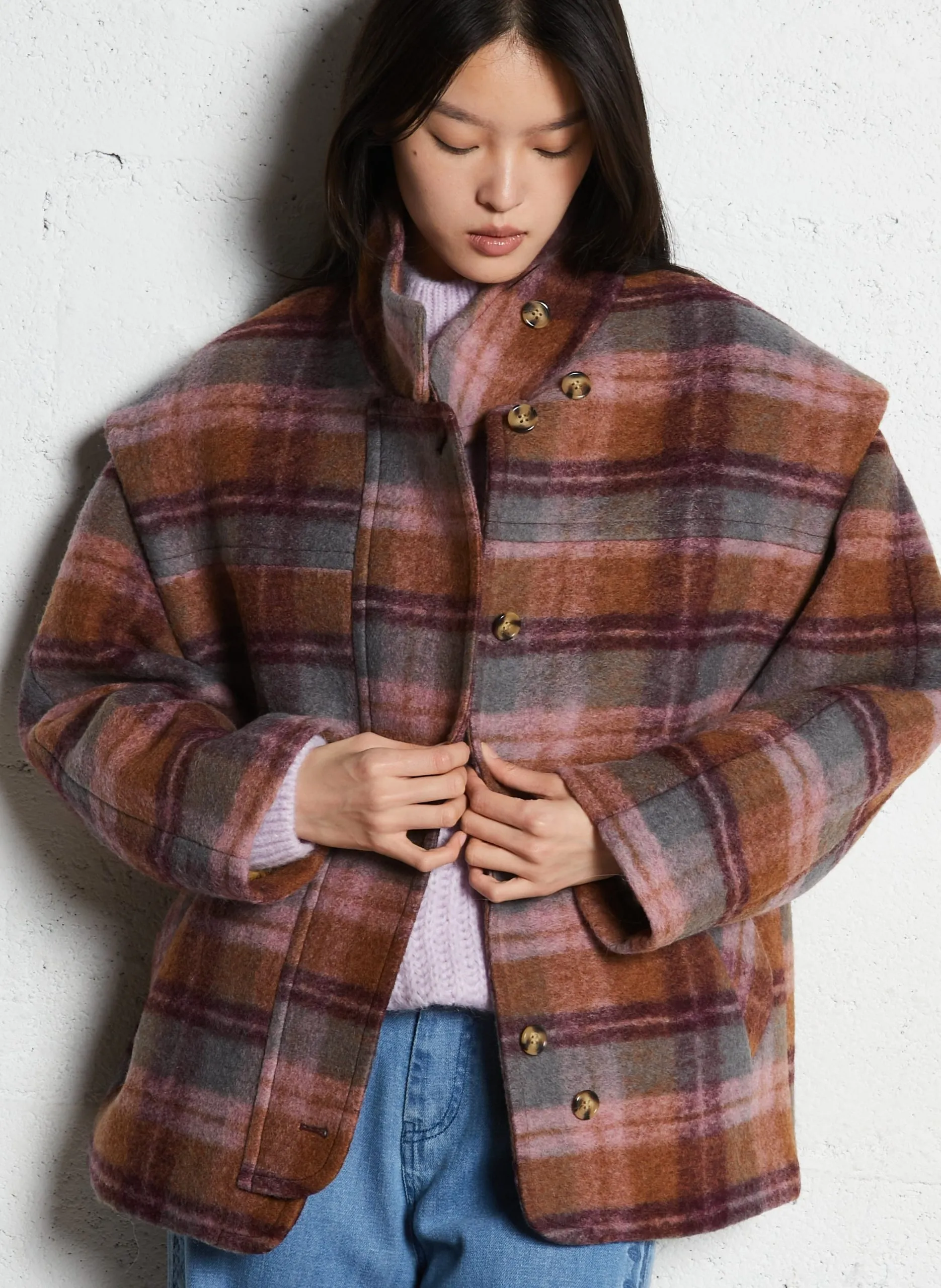 Carina - Mantel Braun KRISTINA